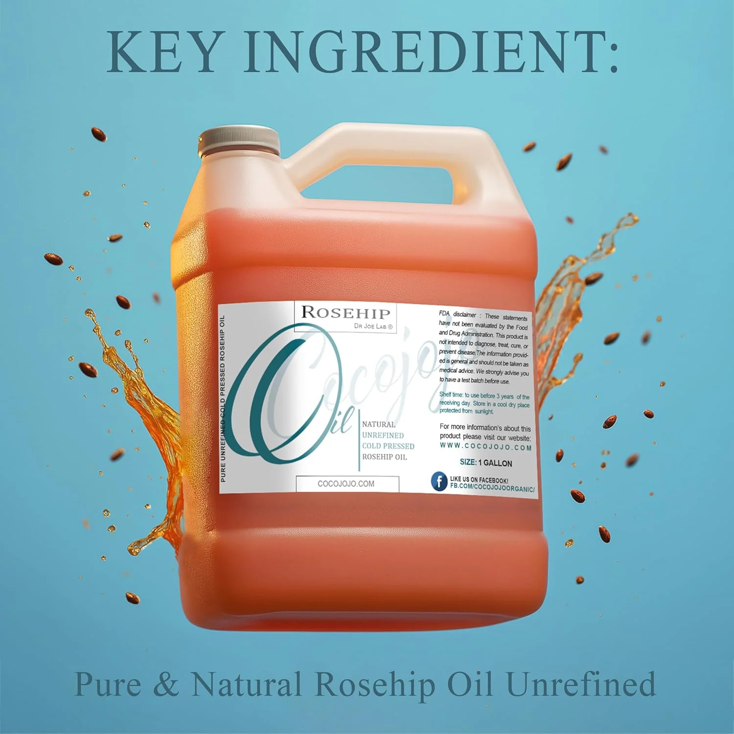 روغن گل رز - 100% خالص تصفیه نشده پرس سرد، کاملا طبیعی، غیر تراریخته، روغن حامل عمده برای مو، کوتیکول ها، پوست سر، پوست صورت، ناخن ها، بدن - 3785 میلی لیتر - درجه ممتاز A، آبرسان و مغذی روغن گل رز - 100% خالص تصفیه نشده پرس سرد، کاملا طبیعی، غیر تراریخته، روغن حامل عمده برای مو، کوتیکول ها، پوست سر، پوست صورت، ناخن ها، بدن - 3785 میلی لیتر - درجه ممتاز A، آبرسان و مغذی