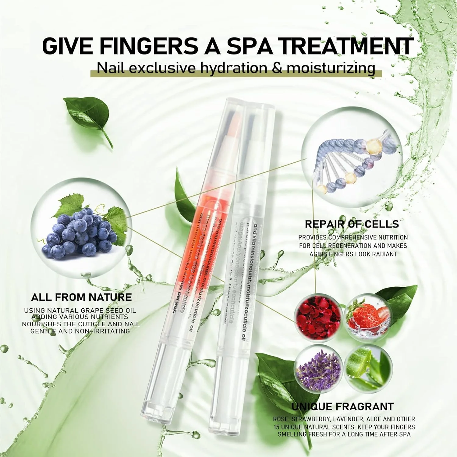 بسته ۱۴+۱ عددی قلم روغن کوتیکول، قلم روغن ناخن با برس، رایحه ملایم و طبیعی، ۵ میلی لیتر در هر ظرف، نرم کننده و مراقبت از کوتیکول های خشک بسته ۱۴+۱ عددی قلم روغن کوتیکول، قلم روغن ناخن با برس، رایحه ملایم و طبیعی، ۵ میلی لیتر در هر ظرف، نرم کننده و مراقبت از کوتیکول های خشک