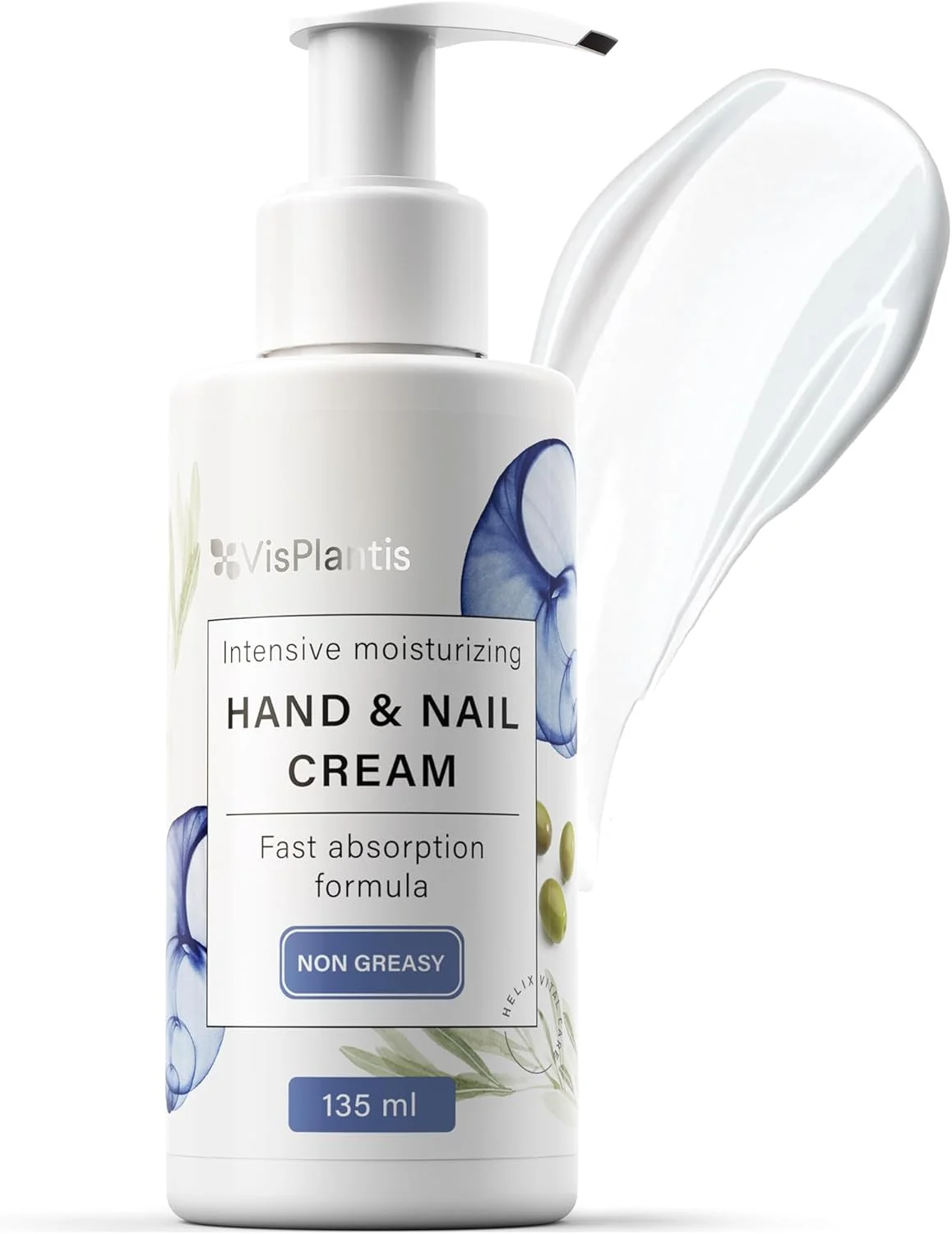کرم دست و ناخن ویس پلنتس 135 میلی لیتر حاوی سرم مخاط حلزون، روغن زیتون و اوره برای محافظت کامل، لوازم آرایشی طبیعی مراقبت از دست و ناخن بانوان، کرم کوتیکول و ماسک دست