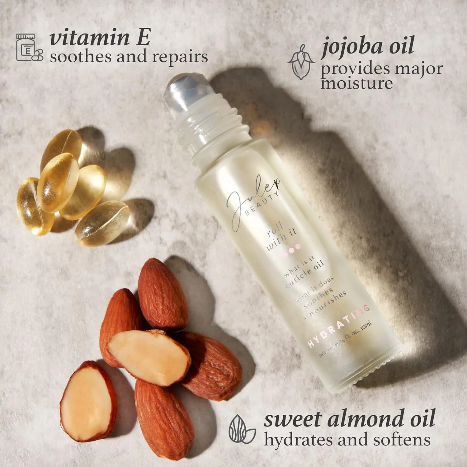 روغن کوتیکول مغذی ژولپ - درمان آبرسان ناخن و کوتیکول با ویتامین ای، عسل و روغن بادام شیرین - تقویت و تغذیه کوتیکول های خشک برای ناخن های سالم تر (8.28 میلی لیتر)