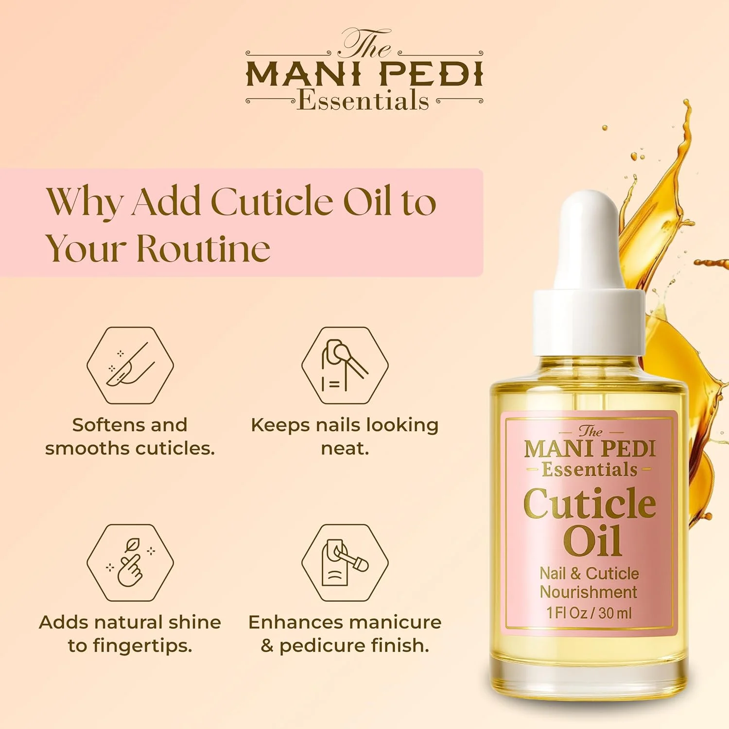 سرم روغن کوتیکول ناخن با روغن های جوجوبا، گل رز و بادام، روغن تقویت کننده ناخن برای مراقبت از کوتیکول، رشد و استحکام ناخن - 30 میلی لیتر سرم روغن کوتیکول ناخن با روغن های جوجوبا، گل رز و بادام، روغن تقویت کننده ناخن برای مراقبت از کوتیکول، رشد و استحکام ناخن - 30 میلی لیتر