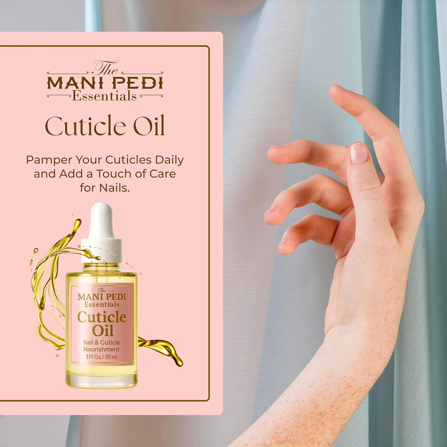 سرم روغن کوتیکول ناخن با روغن های جوجوبا، گل رز و بادام، روغن تقویت کننده ناخن برای مراقبت از کوتیکول، رشد و استحکام ناخن - 30 میلی لیتر سرم روغن کوتیکول ناخن با روغن های جوجوبا، گل رز و بادام، روغن تقویت کننده ناخن برای مراقبت از کوتیکول، رشد و استحکام ناخن - 30 میلی لیتر