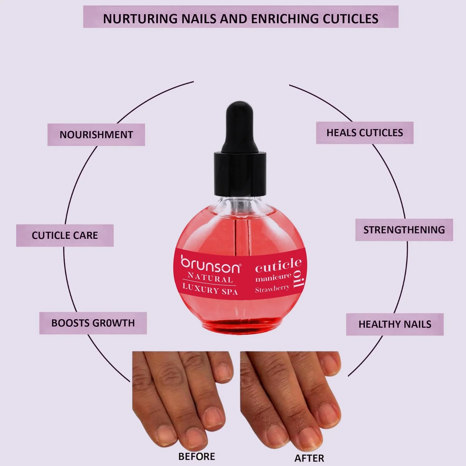 روغن کوتیکول برانسون برای ناخن - روغن احیا کننده طبیعی ناخن 75 میلی لیتر، روغن آبرسان برای ترمیم کوتیکول در طول شب - درمان پوست آسیب دیده و ناخن های نازک - فرمول بدون پارابن و بدون تست حیوانی روغن کوتیکول برانسون برای ناخن - روغن احیا کننده طبیعی ناخن 75 میلی لیتر، روغن آبرسان برای ترمیم کوتیکول در طول شب - درمان پوست آسیب دیده و ناخن های نازک - فرمول بدون پارابن و بدون تست حیوانی