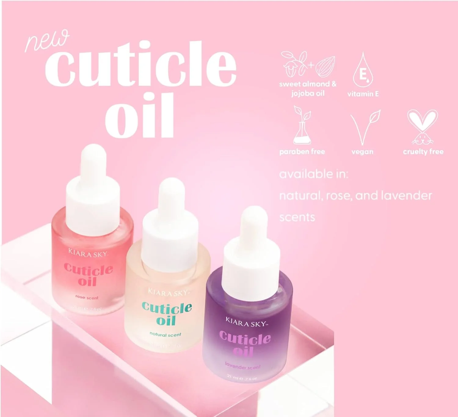 روغن کوتیکول Kiara Sky - رایحه اسطوخودوس روغن کوتیکول Kiara Sky - رایحه اسطوخودوس