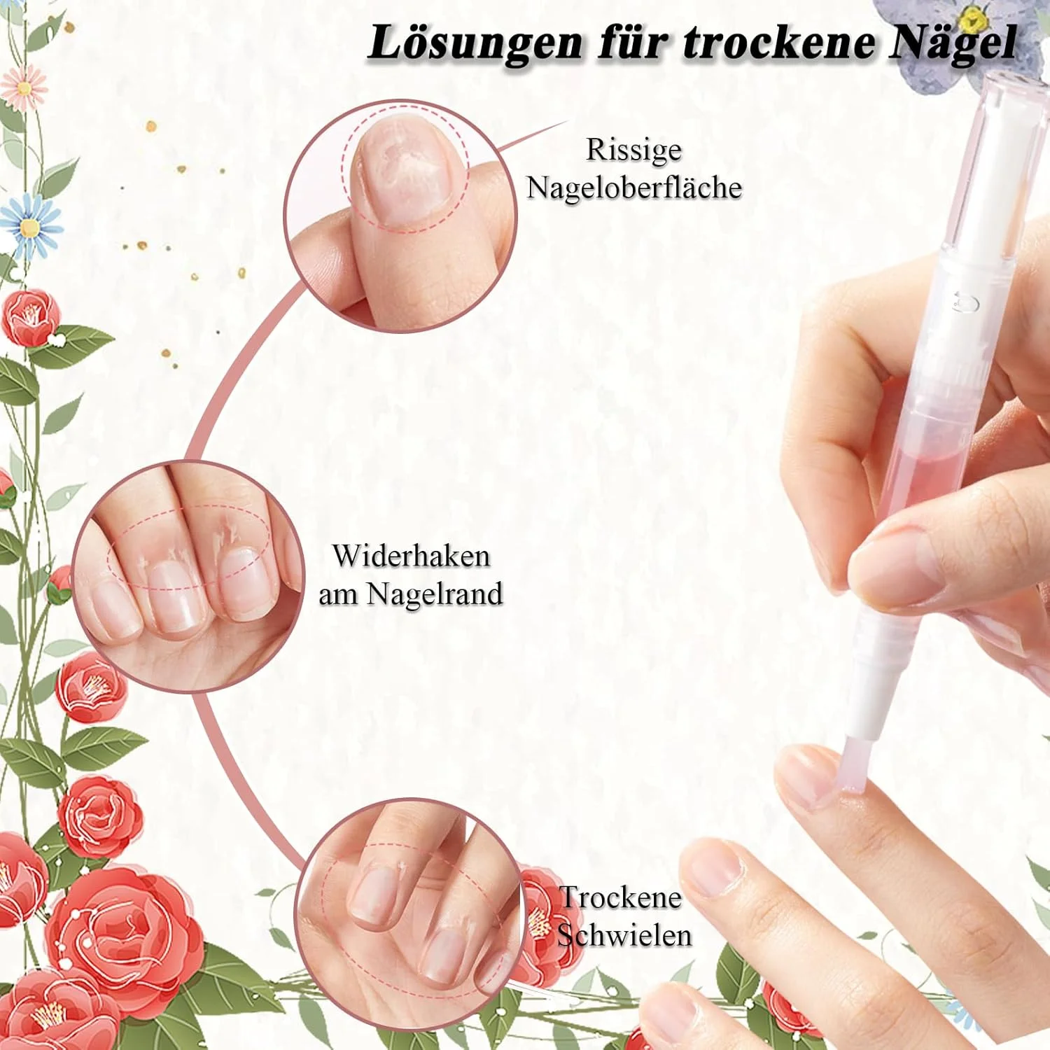 مجموعه قلم روغن ناخن مرطوب کننده کوتیکول برای ناخن های ترک خورده، بسته 8 عددی مجموعه قلم روغن ناخن مرطوب کننده کوتیکول برای ناخن های ترک خورده، بسته 8 عددی