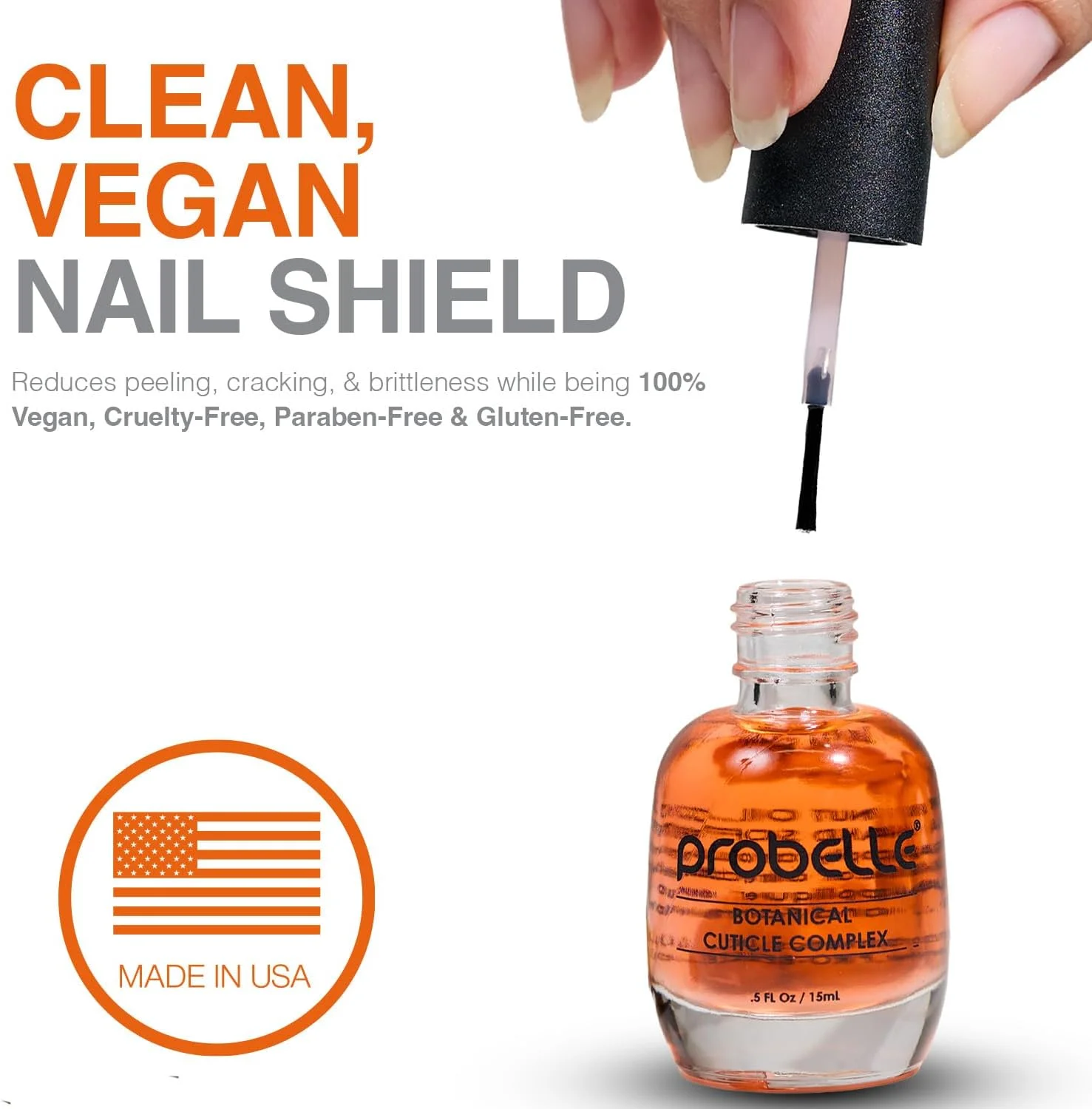 روغن کوتیکول گیاهی روغن دانه کوکویی پروبل، نرم کننده و حالت دهنده کوتیکول ها برای رشد سالم ناخن و کوتیکول. 15 میلی لیتر روغن کوتیکول گیاهی روغن دانه کوکویی پروبل، نرم کننده و حالت دهنده کوتیکول ها برای رشد سالم ناخن و کوتیکول. 15 میلی لیتر