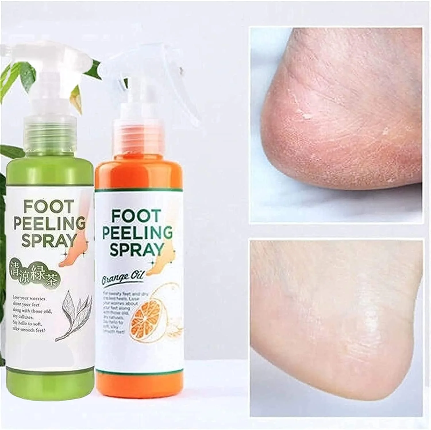 اسپری لایه بردار پا با روغن پرتقال و درخت چای، اسپری لایه بردار آبرسان و مغذی، لایه بردار پوست مرده پدیکور برای پاشنه های ترک خورده و زبر، پوست خشک انگشتان پا و پینه ها (پرتقال + چای) اسپری لایه بردار پا با روغن پرتقال و درخت چای، اسپری لایه بردار آبرسان و مغذی، لایه بردار پوست مرده پدیکور برای پاشنه های ترک خورده و زبر، پوست خشک انگشتان پا و پینه ها (پرتقال + چای)