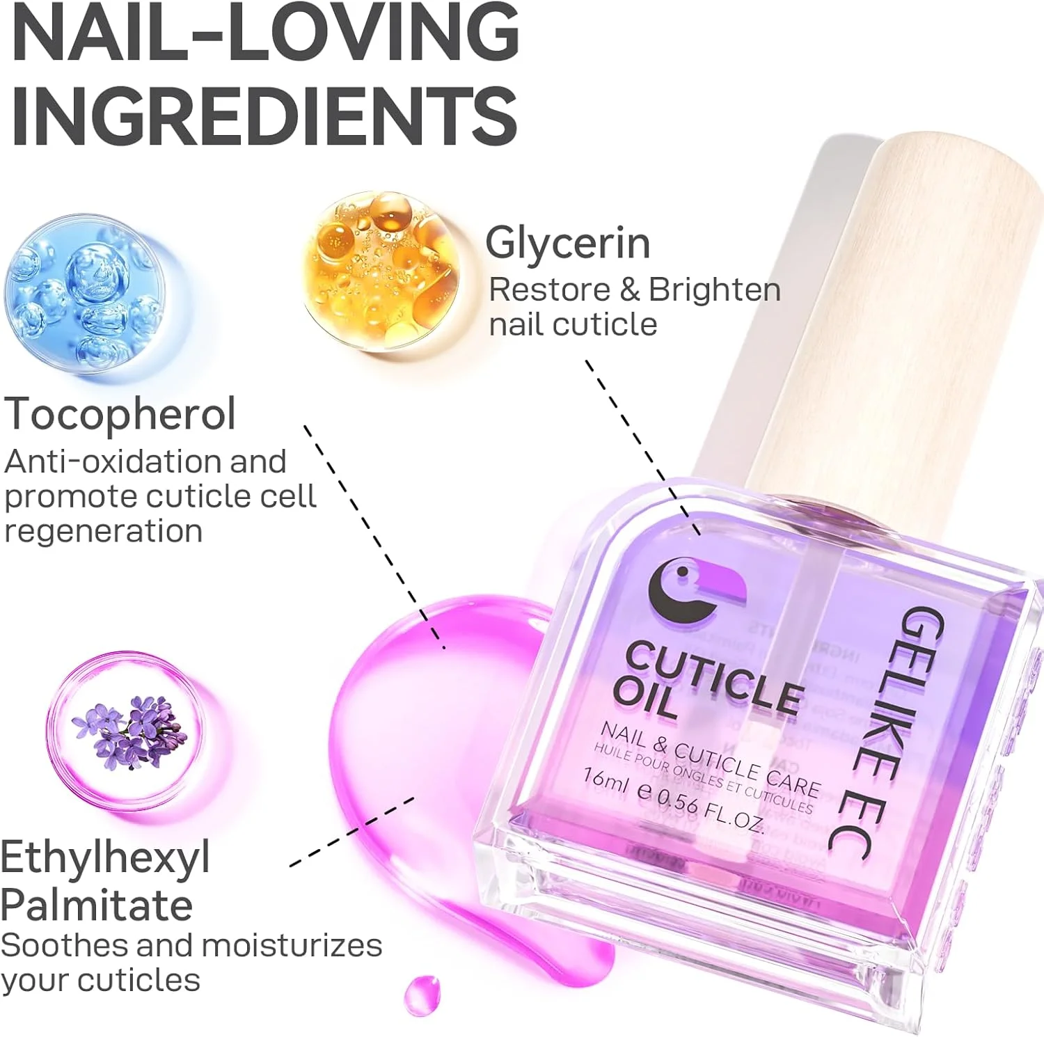 روغن کوتیکول ناخن ژلیک ایی سی: مراقبت از ناخن ها و کوتیکول ها، روغن ناخن برای مراقبت از ناخن با روغن های ارگانیک و ویتامین ای، وگان، صاف و تقویت کننده، مغذی برای ناخن ها 16 میلی لیتر، اسطوخودوس روغن کوتیکول ناخن ژلیک ایی سی: مراقبت از ناخن ها و کوتیکول ها، روغن ناخن برای مراقبت از ناخن با روغن های ارگانیک و ویتامین ای، وگان، صاف و تقویت کننده، مغذی برای ناخن ها 16 میلی لیتر، اسطوخودوس