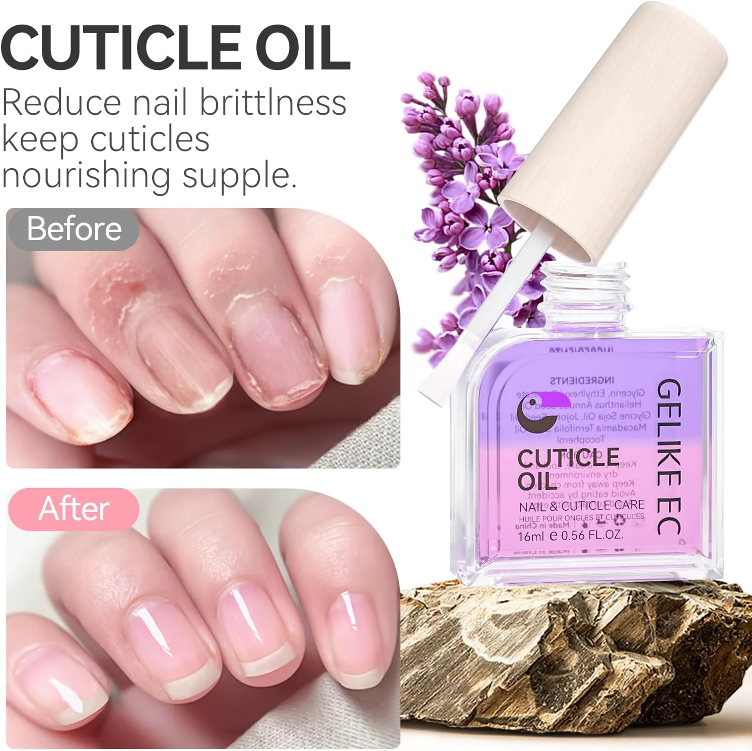 روغن کوتیکول ناخن ژلیک ایی سی: مراقبت از ناخن ها و کوتیکول ها، روغن ناخن برای مراقبت از ناخن با روغن های ارگانیک و ویتامین ای، وگان، صاف و تقویت کننده، مغذی برای ناخن ها 16 میلی لیتر، اسطوخودوس روغن کوتیکول ناخن ژلیک ایی سی: مراقبت از ناخن ها و کوتیکول ها، روغن ناخن برای مراقبت از ناخن با روغن های ارگانیک و ویتامین ای، وگان، صاف و تقویت کننده، مغذی برای ناخن ها 16 میلی لیتر، اسطوخودوس