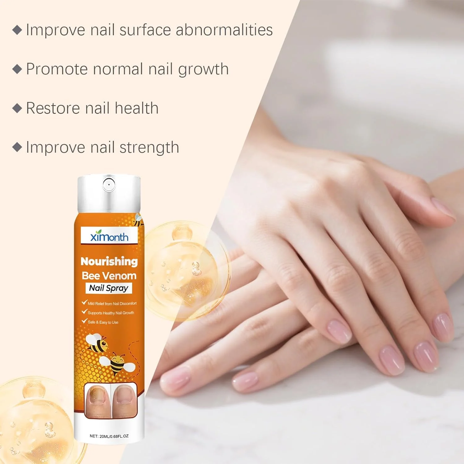 اسپری ترمیم کننده ناخن 丨 اسپری تسکین دهنده ناخن با زنجبیل و روغن درخت چای 丨 ترمیم و تغذیه کننده، تسکین دهنده کوتیکول 丨 فرمول ملایم، مراقبت از ناخن، مناسب برای انواع ناخن اسپری ترمیم کننده ناخن 丨 اسپری تسکین دهنده ناخن با زنجبیل و روغن درخت چای 丨 ترمیم و تغذیه کننده، تسکین دهنده کوتیکول 丨 فرمول ملایم، مراقبت از ناخن، مناسب برای انواع ناخن