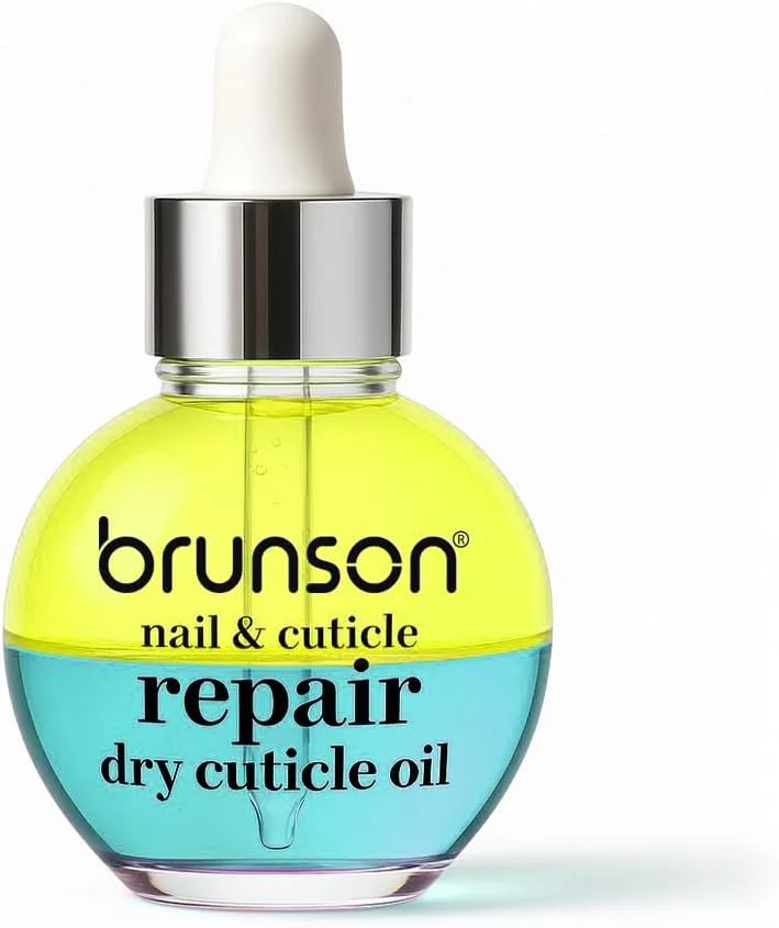 روغن ترمیم ناخن و کوتیکول برونسون، 30 میلی لیتر – روغن کوتیکول آبرسان و مغذی دو لایه با ویتامین E – روغن کوتیکول با کیفیت سالن برای ناخن های خشک و شکننده و رشد ناخن – جذب سریع و غیر چرب