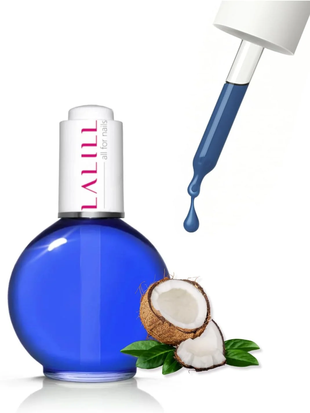 روغن کوتیکول ناخن لالیل ۷۵ میلی لیتر - روغن مراقبت از ناخن نارگیل پارادایس - روغن مراقبت از ناخن برای کوتیکول ناخن - طراحی ناخن اسپا مانیکور دست - وگان - با قطره چکان