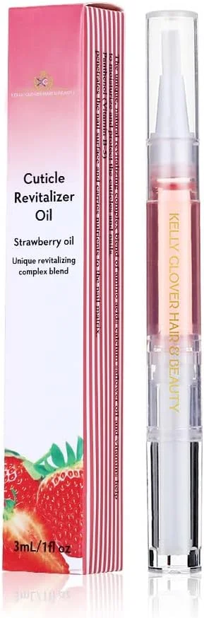 روغن کوتیکول برای مراقبت از ناخن، قلم روغن ناخن 3 میلی لیتری با مواد طبیعی برای مرطوب کردن و تغذیه ناخن ها و کوتیکول های خشک، روغن کوتیکول برای جلوگیری از ترک خوردن ناخن و ریش ریش شدن، با رایحه توت فرنگی.