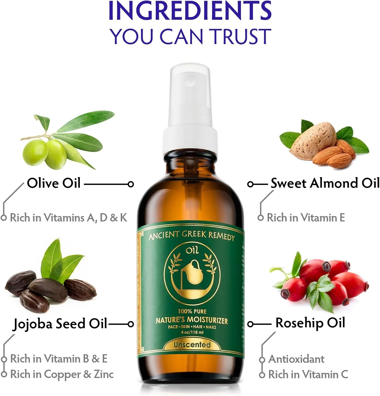 ترکیب ارگانیک بدون عطر از روغنهای زیتون، بادام، هسته انگور، جوجوبا و آفتابگردان به همراه ویتامین E. مرطوب کننده روزانه برای پوست خشک، مو، صورت، کوتیکول، پوست سر، پرس سرد، روغن کامل بدن برای آقایان و بانوان ترکیب ارگانیک بدون عطر از روغنهای زیتون، بادام، هسته انگور، جوجوبا و آفتابگردان به همراه ویتامین E. مرطوب کننده روزانه برای پوست خشک، مو، صورت، کوتیکول، پوست سر، پرس سرد، روغن کامل بدن برای آقایان و بانوان