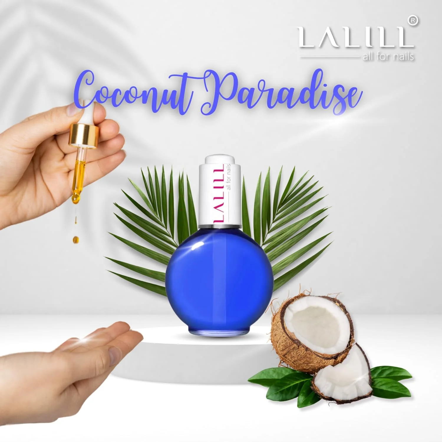 روغن کوتیکول ناخن لالیل ۷۵ میلی لیتر - روغن مراقبت از ناخن نارگیل پارادایس - روغن مراقبت از ناخن برای کوتیکول ناخن - طراحی ناخن اسپا مانیکور دست - وگان - با قطره چکان روغن کوتیکول ناخن لالیل ۷۵ میلی لیتر - روغن مراقبت از ناخن نارگیل پارادایس - روغن مراقبت از ناخن برای کوتیکول ناخن - طراحی ناخن اسپا مانیکور دست - وگان - با قطره چکان
