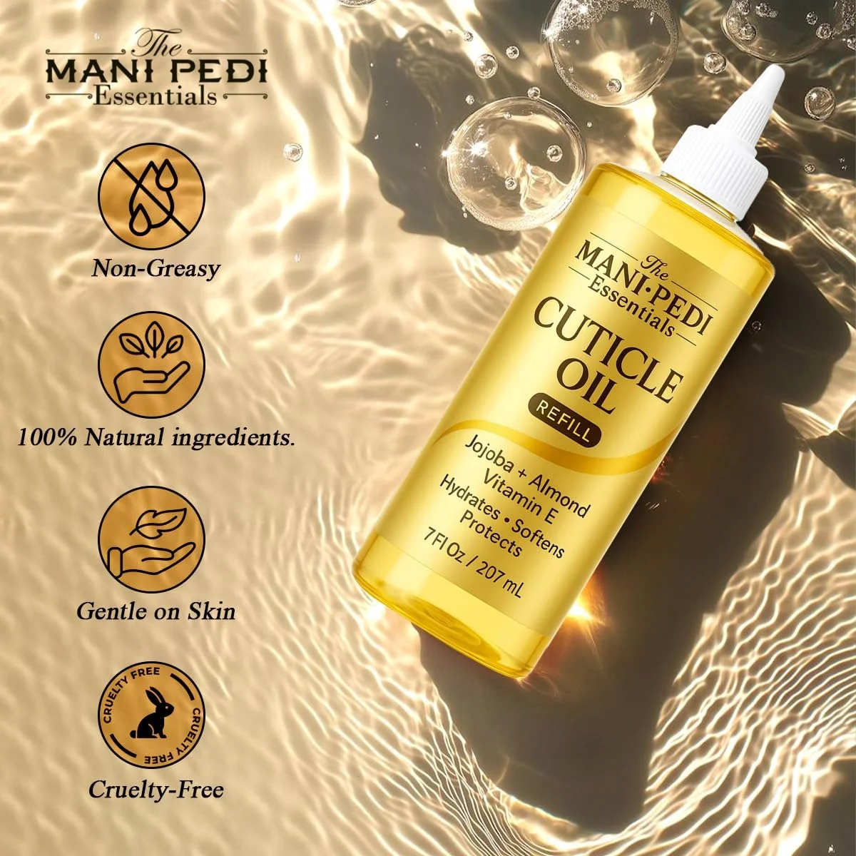 روغن کوتیکول حرفه ای با نازل مخصوص برای پر کردن آسان - 7 اونس مایع. غنی شده با روغن جوجوبا، ویتامین E و روغن بادام شیرین. انتخاب متخصصین مانیکور برای ناخن ها و کوتیکول های سالم و تغذیه شده روغن کوتیکول حرفه ای با نازل مخصوص برای پر کردن آسان - 7 اونس مایع. غنی شده با روغن جوجوبا، ویتامین E و روغن بادام شیرین. انتخاب متخصصین مانیکور برای ناخن ها و کوتیکول های سالم و تغذیه شده
