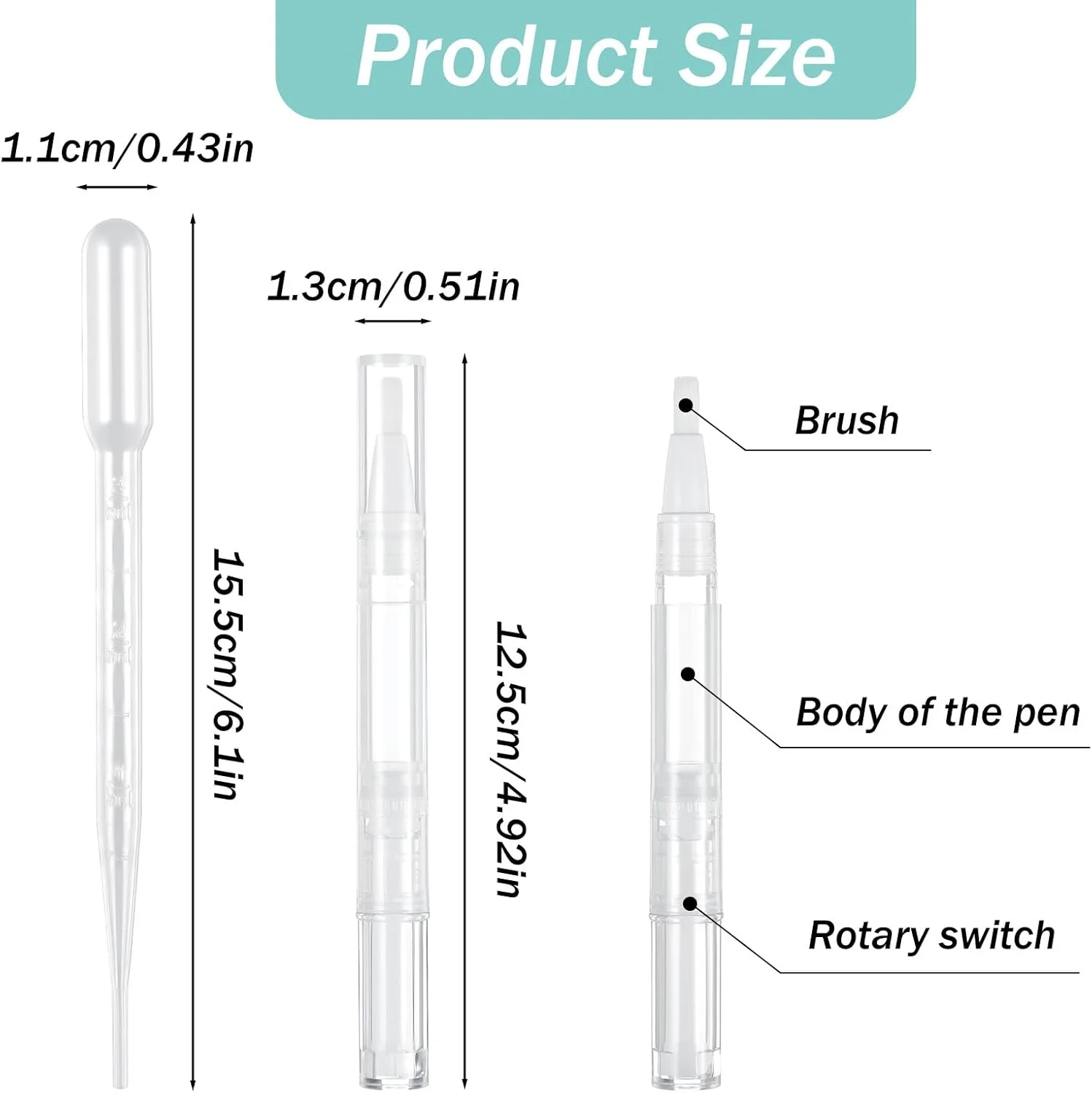 ست ۶ عددی قلم روغن کوتیکول ۳ میلی لیتری قابل پر کردن مجدد با ۴ عدد پیپت انتقال، قلم روغن ناخن برای ساخت روغن لب ناخن و رشد مژه ست ۶ عددی قلم روغن کوتیکول ۳ میلی لیتری قابل پر کردن مجدد با ۴ عدد پیپت انتقال، قلم روغن ناخن برای ساخت روغن لب ناخن و رشد مژه