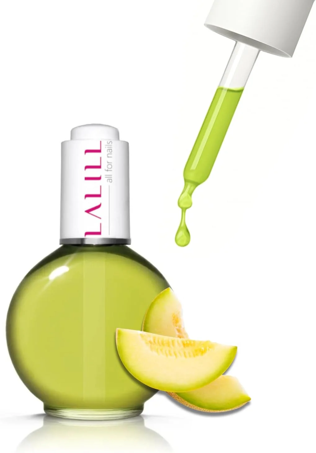 روغن کوتیکول ناخن لالیل 75 میلی لیتر - روغن مراقبت از ناخن با رایحه ملون آبدار - مراقبت از ناخن و کوتیکول - طراحی ناخن اسپا مانیکور دست - ویگن - دارای قطره چکان