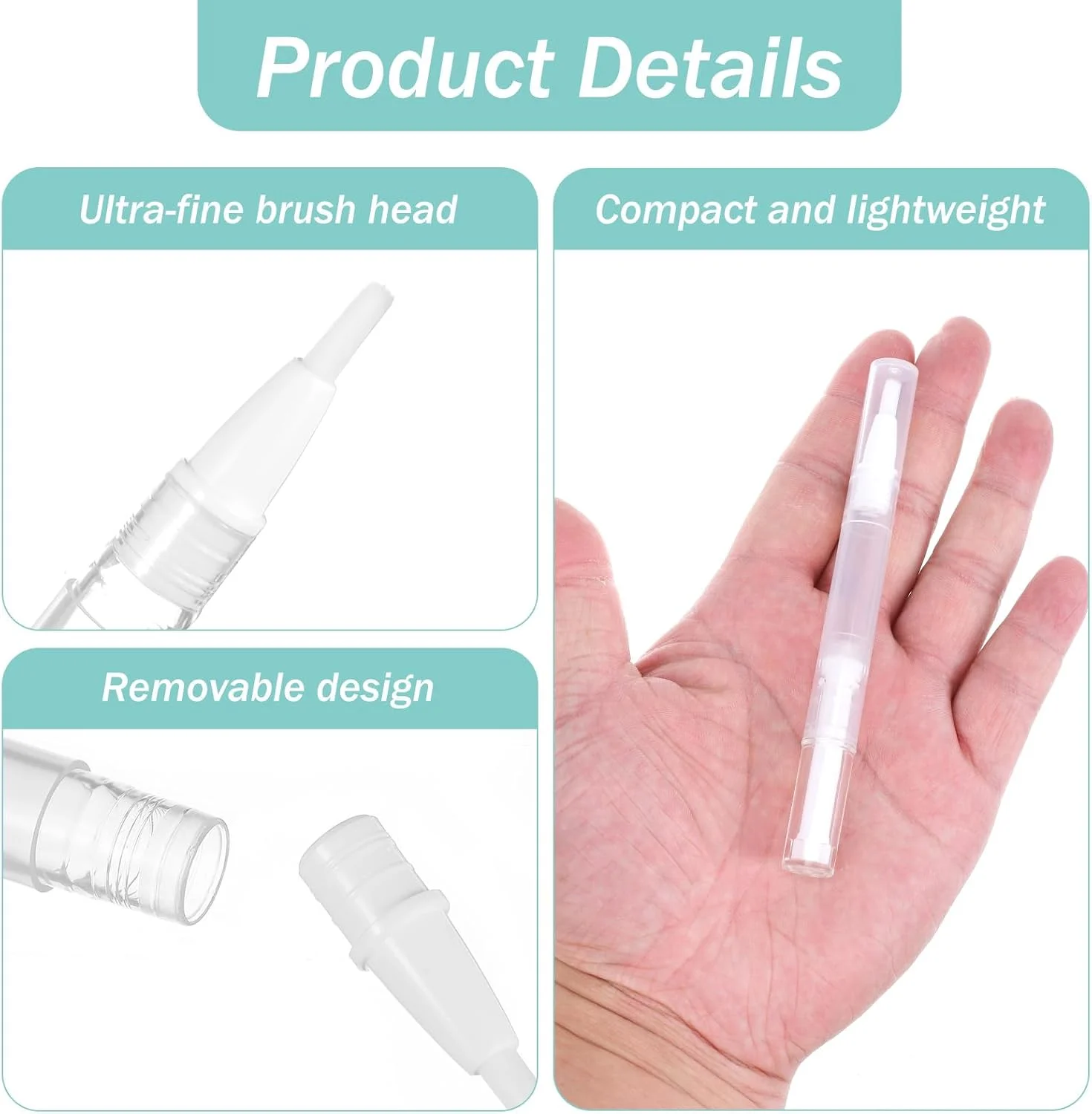 ست ۶ عددی قلم روغن کوتیکول ۳ میلی لیتری قابل پر کردن مجدد با ۴ عدد پیپت انتقال، قلم روغن ناخن برای ساخت روغن لب ناخن و رشد مژه ست ۶ عددی قلم روغن کوتیکول ۳ میلی لیتری قابل پر کردن مجدد با ۴ عدد پیپت انتقال، قلم روغن ناخن برای ساخت روغن لب ناخن و رشد مژه