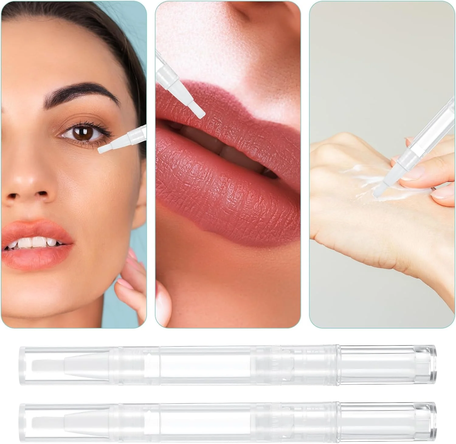 ست ۶ عددی قلم روغن کوتیکول ۳ میلی لیتری قابل پر کردن مجدد با ۴ عدد پیپت انتقال، قلم روغن ناخن برای ساخت روغن لب ناخن و رشد مژه ست ۶ عددی قلم روغن کوتیکول ۳ میلی لیتری قابل پر کردن مجدد با ۴ عدد پیپت انتقال، قلم روغن ناخن برای ساخت روغن لب ناخن و رشد مژه