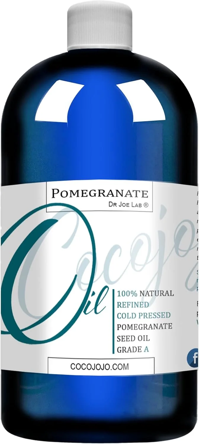 روغن دانه انار - ۱۰۰٪ خالص طبیعی تصفیه شده فیلتر شده بدون بو روغن حامل پرس سرد - ۴۷۳ میلی لیتر - پوست مو بدن صورت ناخن لوازم آرایشی DIY کوتیکول ضد پیری آنتی اکسیدان درجه ممتاز