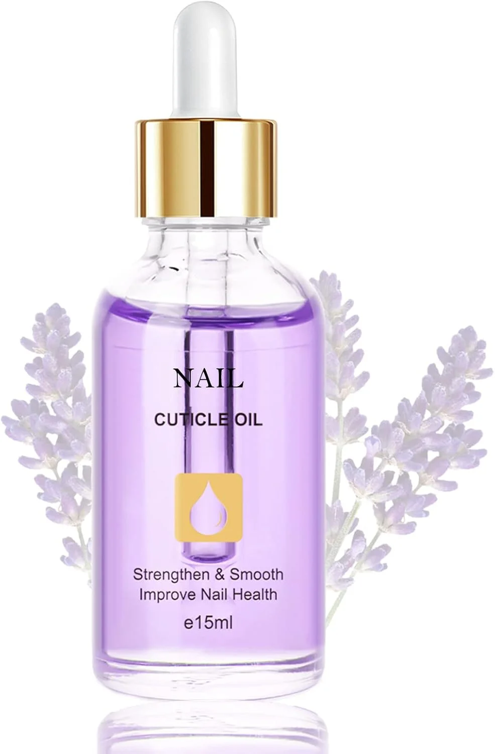 روغن کوتیکول ناخن 15 میلی لیتر حاوی ویتامین E و B، روغن کوتیکول برای ناخن، روغن کوتیکول ناخن جوجوبا، روغن ناخن تسکین دهنده و مرطوب کننده با طراحی قطره چکان برای ترمیم و مراقبت از ناخن های خشک و زبر (اسطوخودوس)