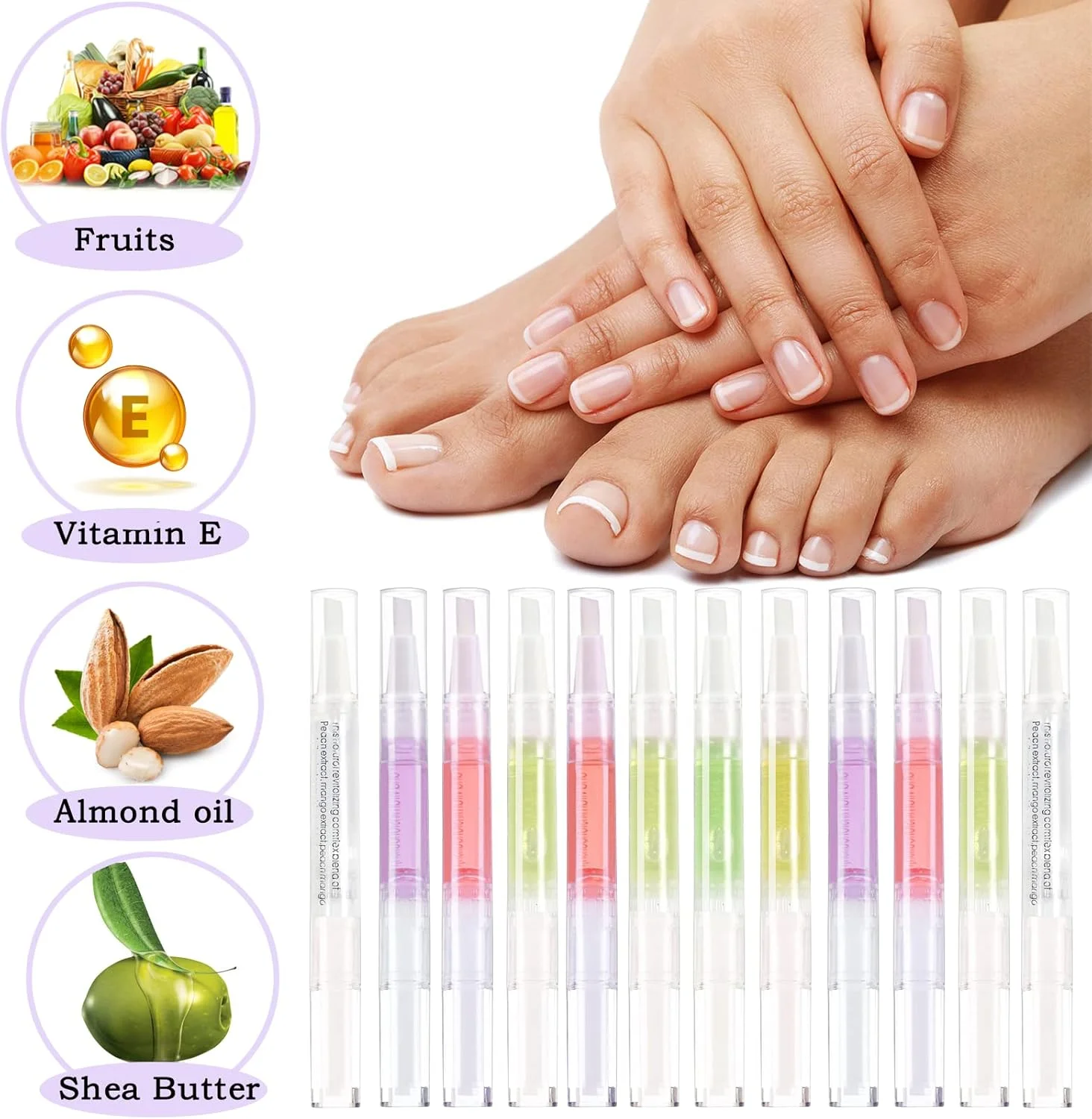 روغن کوتیکول برای مراقبت از ناخن، مجموعه 12 عددی قلم روغن احیا کننده کوتیکول با طعم های مختلف، قلم های روغن ناخن با مواد طبیعی، قلم احیا کننده با برس نرم، روغن کوتیکول برای جلوگیری از ترک خوردن ناخن (12 عدد) روغن کوتیکول برای مراقبت از ناخن، مجموعه 12 عددی قلم روغن احیا کننده کوتیکول با طعم های مختلف، قلم های روغن ناخن با مواد طبیعی، قلم احیا کننده با برس نرم، روغن کوتیکول برای جلوگیری از ترک خوردن ناخن (12 عدد)