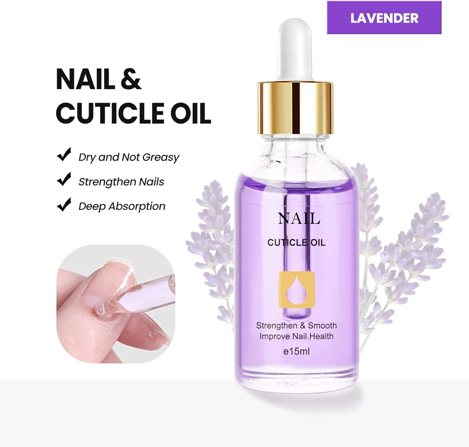 روغن کوتیکول ناخن 15 میلی لیتر حاوی ویتامین E و B، روغن کوتیکول برای ناخن، روغن کوتیکول ناخن جوجوبا، روغن ناخن تسکین دهنده و مرطوب کننده با طراحی قطره چکان برای ترمیم و مراقبت از ناخن های خشک و زبر (اسطوخودوس) روغن کوتیکول ناخن 15 میلی لیتر حاوی ویتامین E و B، روغن کوتیکول برای ناخن، روغن کوتیکول ناخن جوجوبا، روغن ناخن تسکین دهنده و مرطوب کننده با طراحی قطره چکان برای ترمیم و مراقبت از ناخن های خشک و زبر (اسطوخودوس)