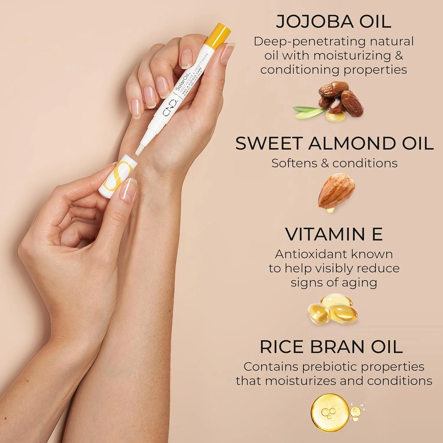 روغن مراقبتی ناخن CND Essentials Care Pen Solar Oil، 2.5 میلی لیتر روغن مراقبتی ناخن CND Essentials Care Pen Solar Oil، 2.5 میلی لیتر