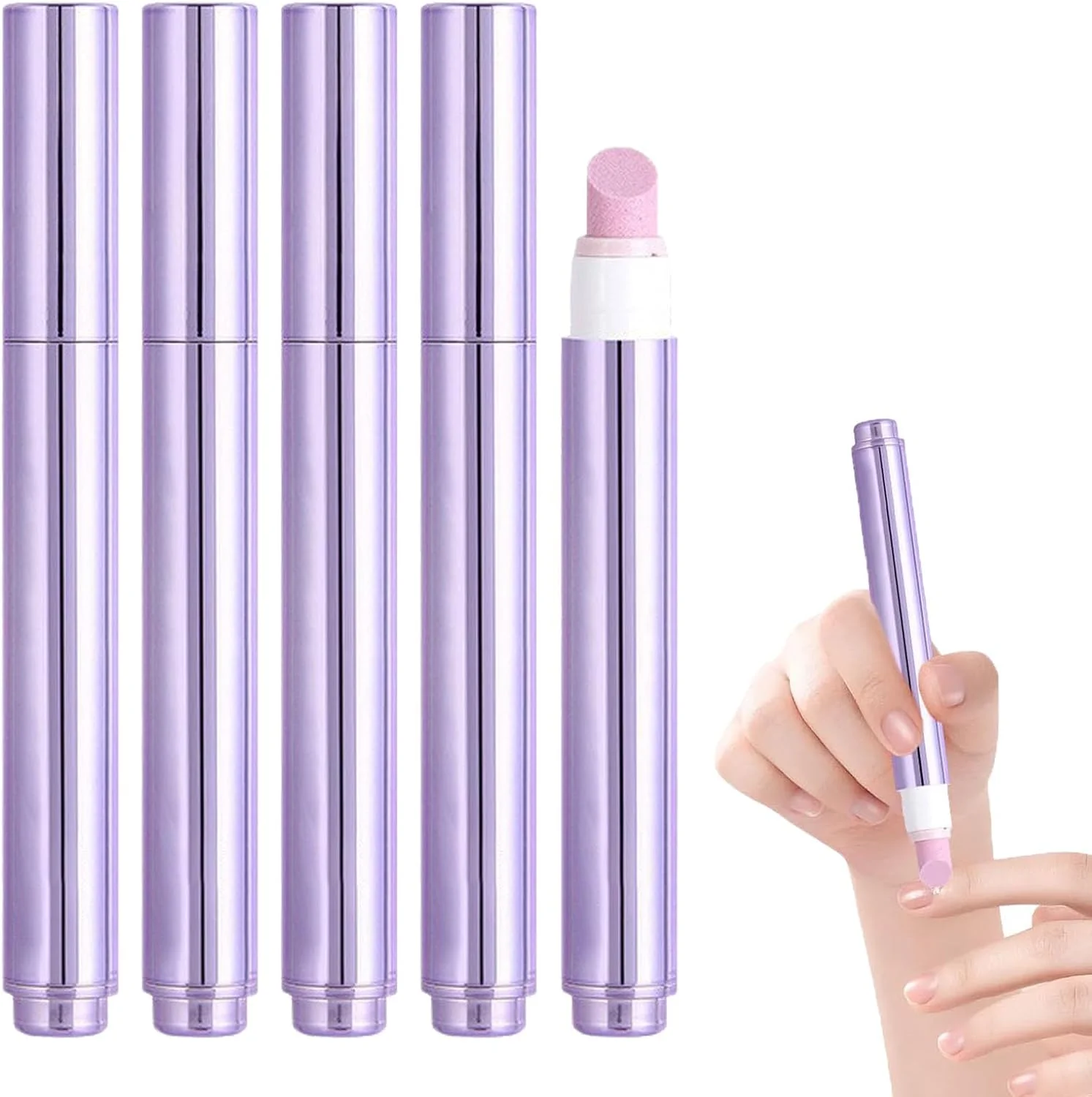 قلم روغن کوتیکول ناخن 3 در 1 با نوک سرامیکی، روغن ناخن برای رشد و تقویت، نرم کننده کوتیکول ناخن، قلم روغن مغذی ناخن، برای ناخن های خشک، آسیب دیده و ریشه ریشه (4 عدد)