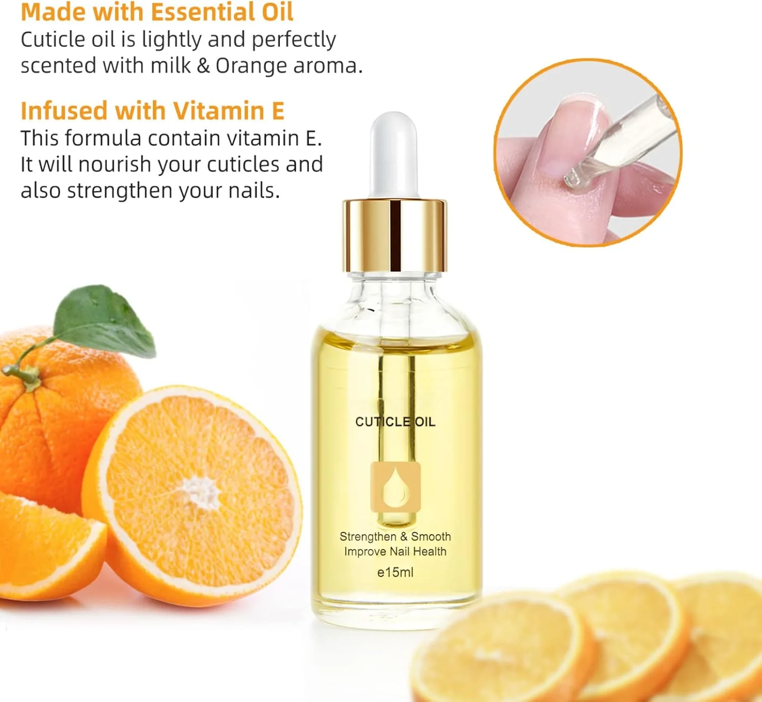 روغن کوتیکول ناخن 15 میلی لیتر حاوی ویتامین E و B ارگانیک، روغن کوتیکول ناخن، روغن کوتیکول ناخن جوجوبا، روغن ناخن تسکین دهنده و مرطوب کننده با طراحی قطره چکان برای ترمیم و مراقبت از ناخن های خشک و زبر (نارنجی) روغن کوتیکول ناخن 15 میلی لیتر حاوی ویتامین E و B ارگانیک، روغن کوتیکول ناخن، روغن کوتیکول ناخن جوجوبا، روغن ناخن تسکین دهنده و مرطوب کننده با طراحی قطره چکان برای ترمیم و مراقبت از ناخن های خشک و زبر (نارنجی)