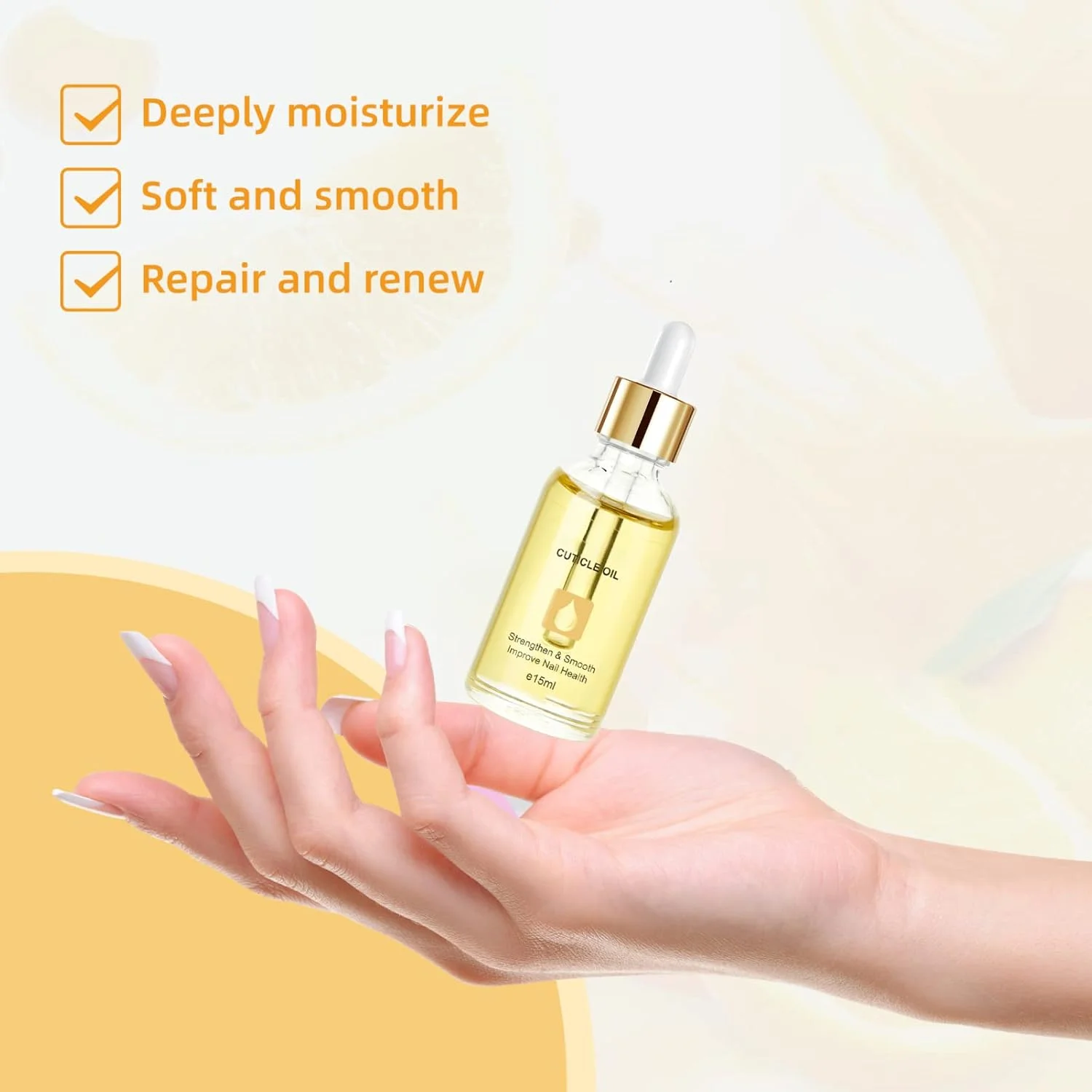 روغن کوتیکول ناخن 15 میلی لیتر حاوی ویتامین E و B ارگانیک، روغن کوتیکول ناخن، روغن کوتیکول ناخن جوجوبا، روغن ناخن تسکین دهنده و مرطوب کننده با طراحی قطره چکان برای ترمیم و مراقبت از ناخن های خشک و زبر (نارنجی) روغن کوتیکول ناخن 15 میلی لیتر حاوی ویتامین E و B ارگانیک، روغن کوتیکول ناخن، روغن کوتیکول ناخن جوجوبا، روغن ناخن تسکین دهنده و مرطوب کننده با طراحی قطره چکان برای ترمیم و مراقبت از ناخن های خشک و زبر (نارنجی)