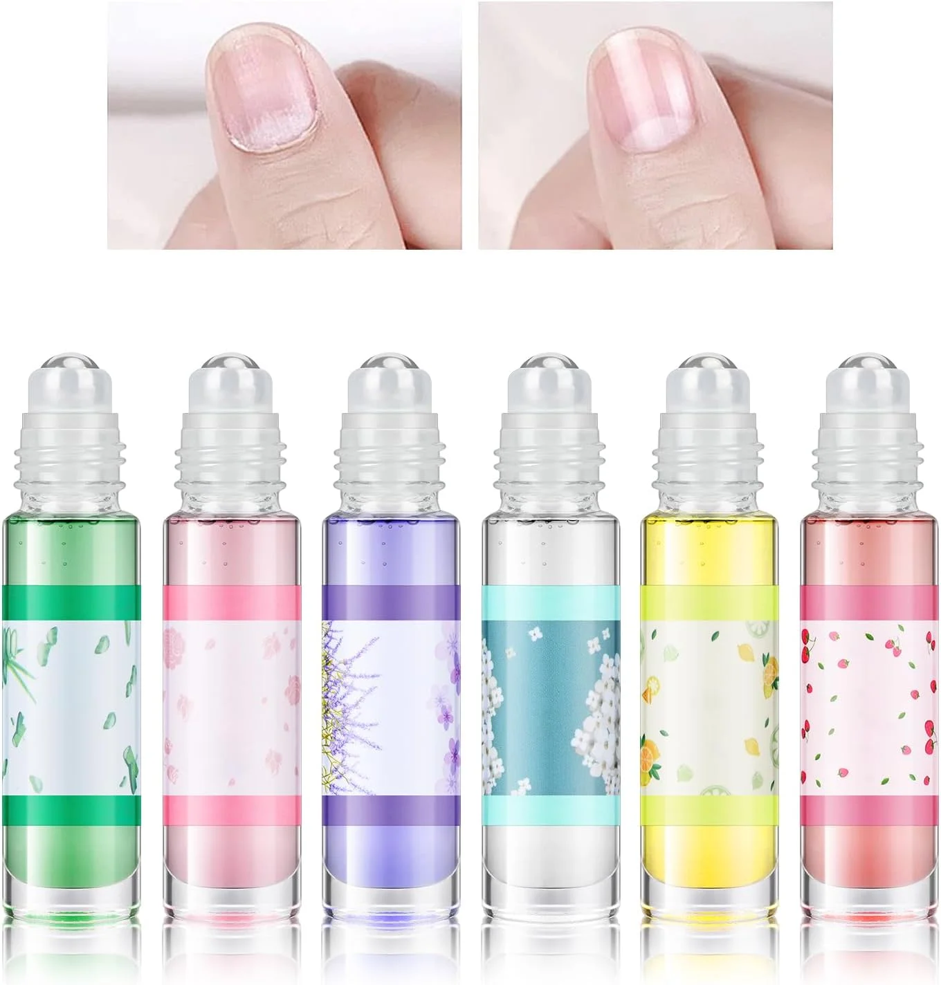 روغن کوتیکول کیان داریا، 6 عدد روغن مرطوب کننده ناخن برای مراقبت از ناخن، روغن درمان ناخن با مواد طبیعی، روغن درمان ناخن برای ترمیم ناخن های خشک و ترک خورده