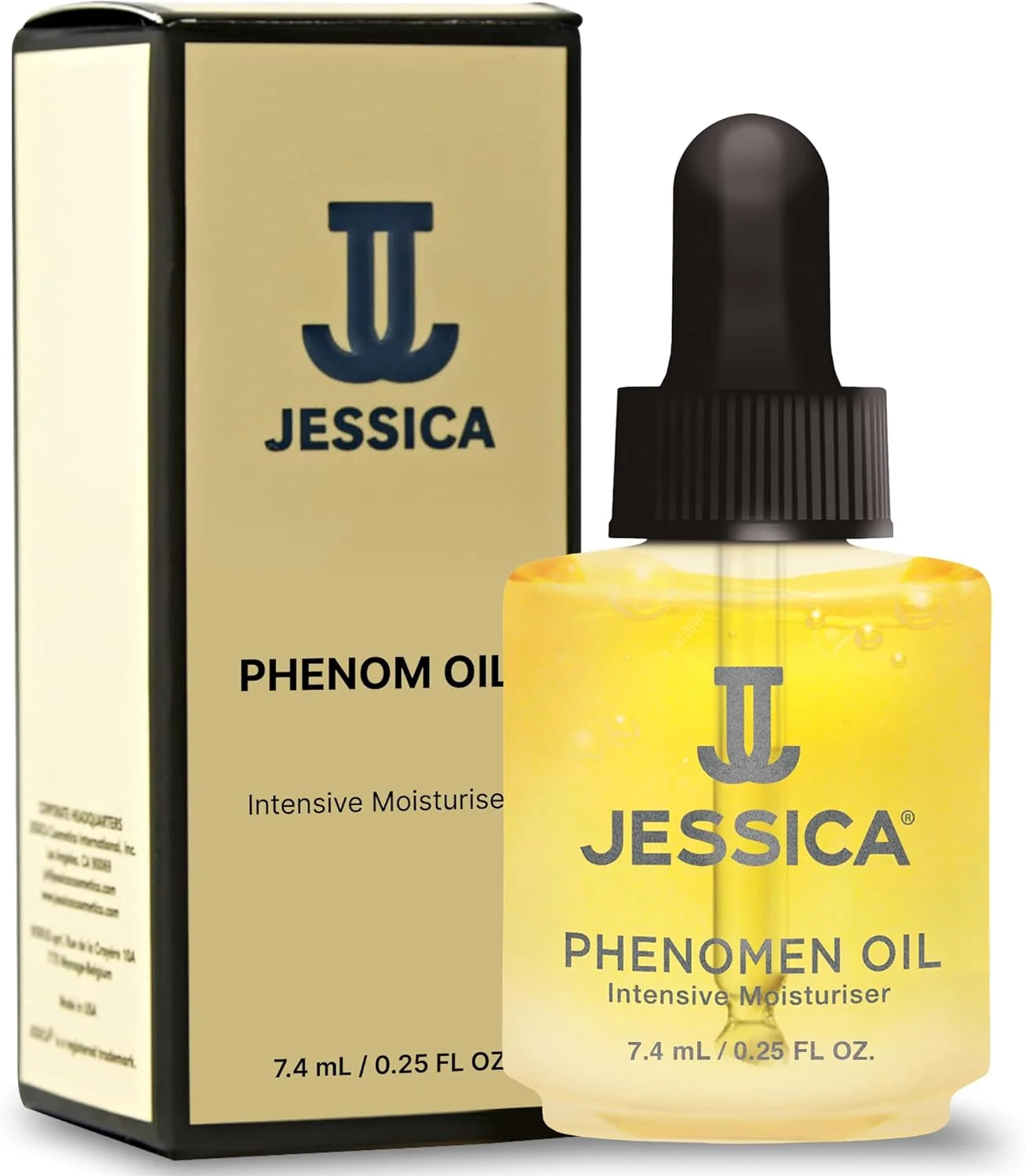 روغن کوتیکول ناخن JESSICA Midi Phenomen، مرطوب کننده قوی، روغن های طبیعی جوجوبا، بادام و برنج، ترمیم کننده و آبرسان، 7.4 میلی لیتر