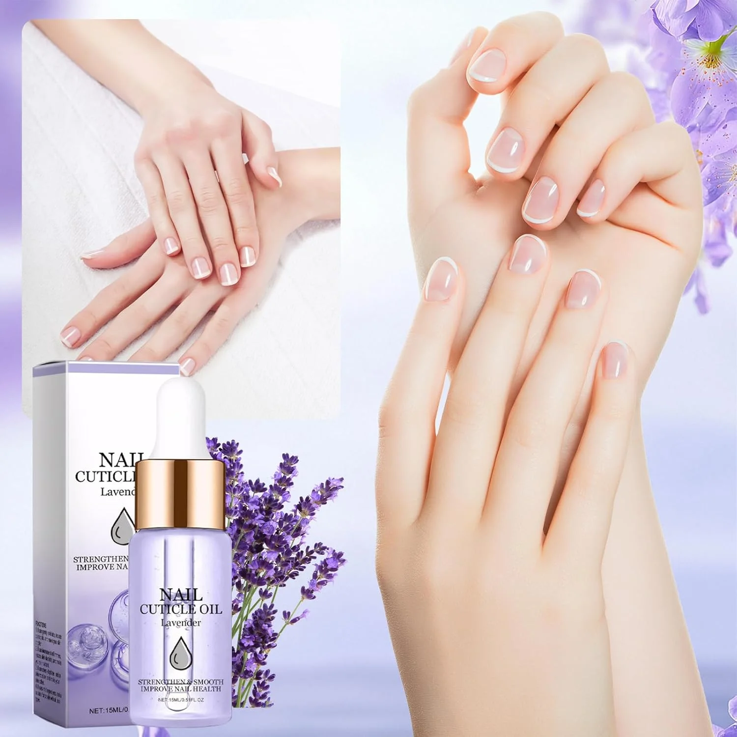 روغن کوتیکول ناخن، روغن مراقبت از ناخن، ترمیم و محافظت ناخن با قطره چکان، برای مراقبت روزانه و تقویت ناخن (رایحه پرتقال، رایحه اسطوخودوس) - 2 عدد روغن کوتیکول ناخن، روغن مراقبت از ناخن، ترمیم و محافظت ناخن با قطره چکان، برای مراقبت روزانه و تقویت ناخن (رایحه پرتقال، رایحه اسطوخودوس) - 2 عدد