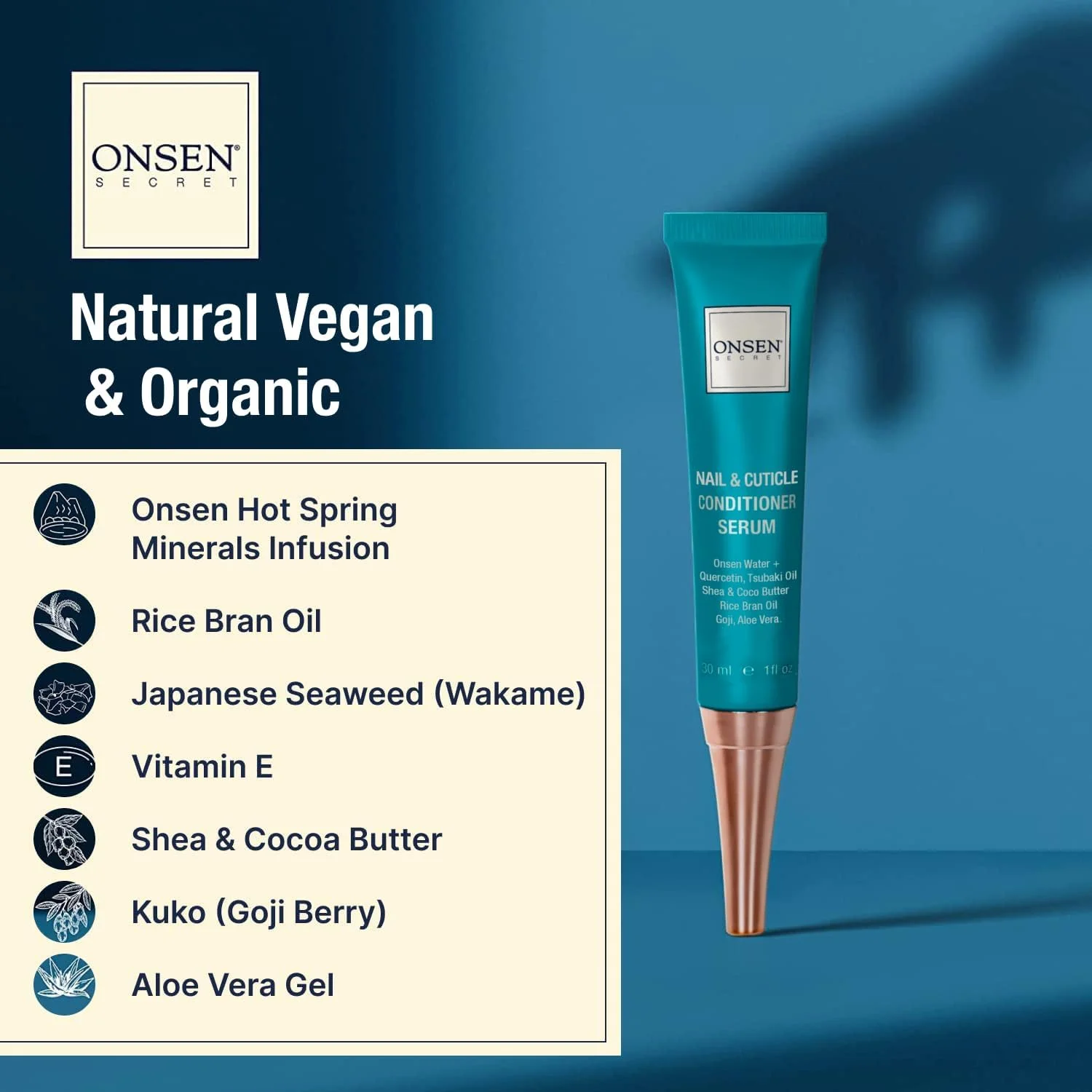 مجموعه احیا کننده ناخن Onsen Secret - مراقبت طبیعی برای ناخن ها و کوتیکول ها با کرم (30 میلی لیتر) و روغن (30 میلی لیتر) - ترمیم، تقویت و زیباسازی ناخن های آسیب دیده مجموعه احیا کننده ناخن Onsen Secret - مراقبت طبیعی برای ناخن ها و کوتیکول ها با کرم (30 میلی لیتر) و روغن (30 میلی لیتر) - ترمیم، تقویت و زیباسازی ناخن های آسیب دیده