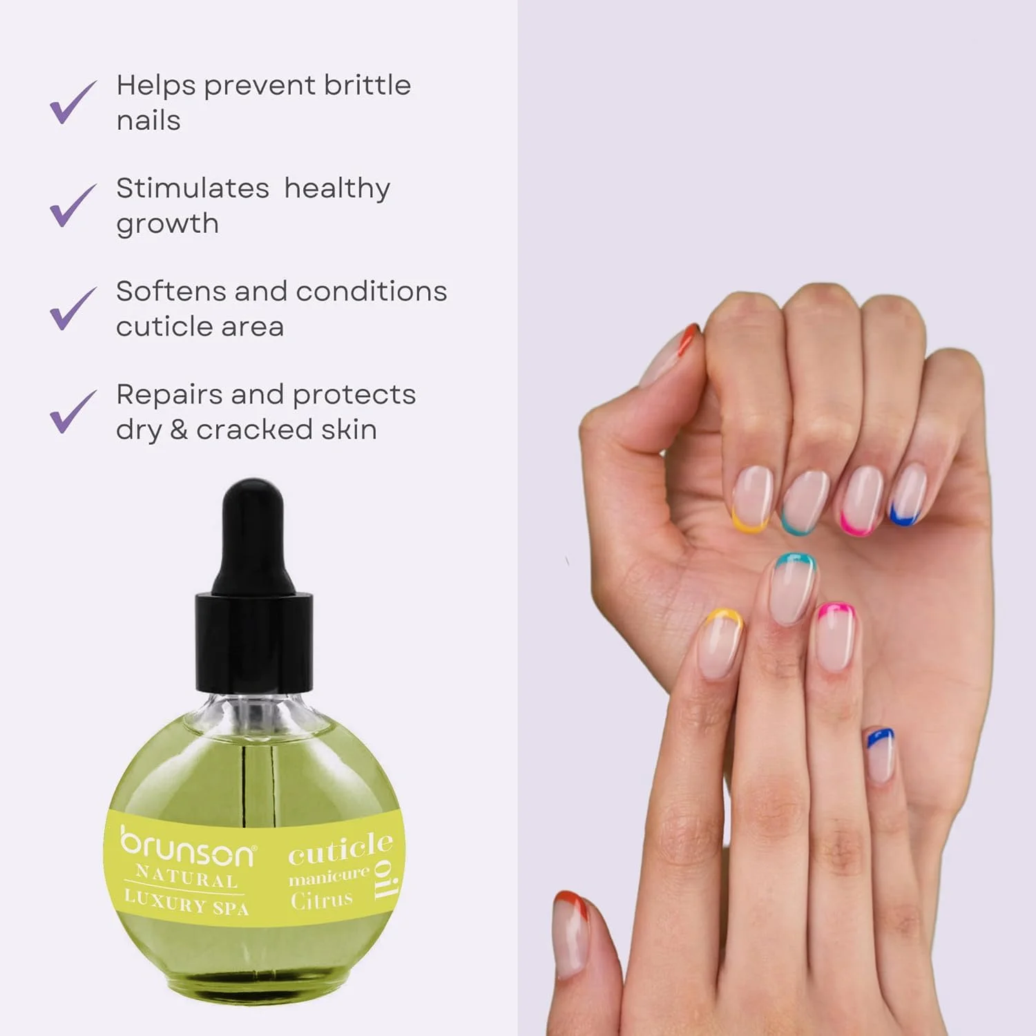 روغن کوتیکول ناخن برونسون 75 میلی لیتر، روغن کوتیکول ناخن مرکبات، روغن کوتیکول ناخن حاوی ویتامین B و E، مرطوب کننده پوست کوتیکول و ناخن، تقویت کننده ناخن ها، جلوگیری از ریش ریش شدن و ترک خوردگی روغن کوتیکول ناخن برونسون 75 میلی لیتر، روغن کوتیکول ناخن مرکبات، روغن کوتیکول ناخن حاوی ویتامین B و E، مرطوب کننده پوست کوتیکول و ناخن، تقویت کننده ناخن ها، جلوگیری از ریش ریش شدن و ترک خوردگی
