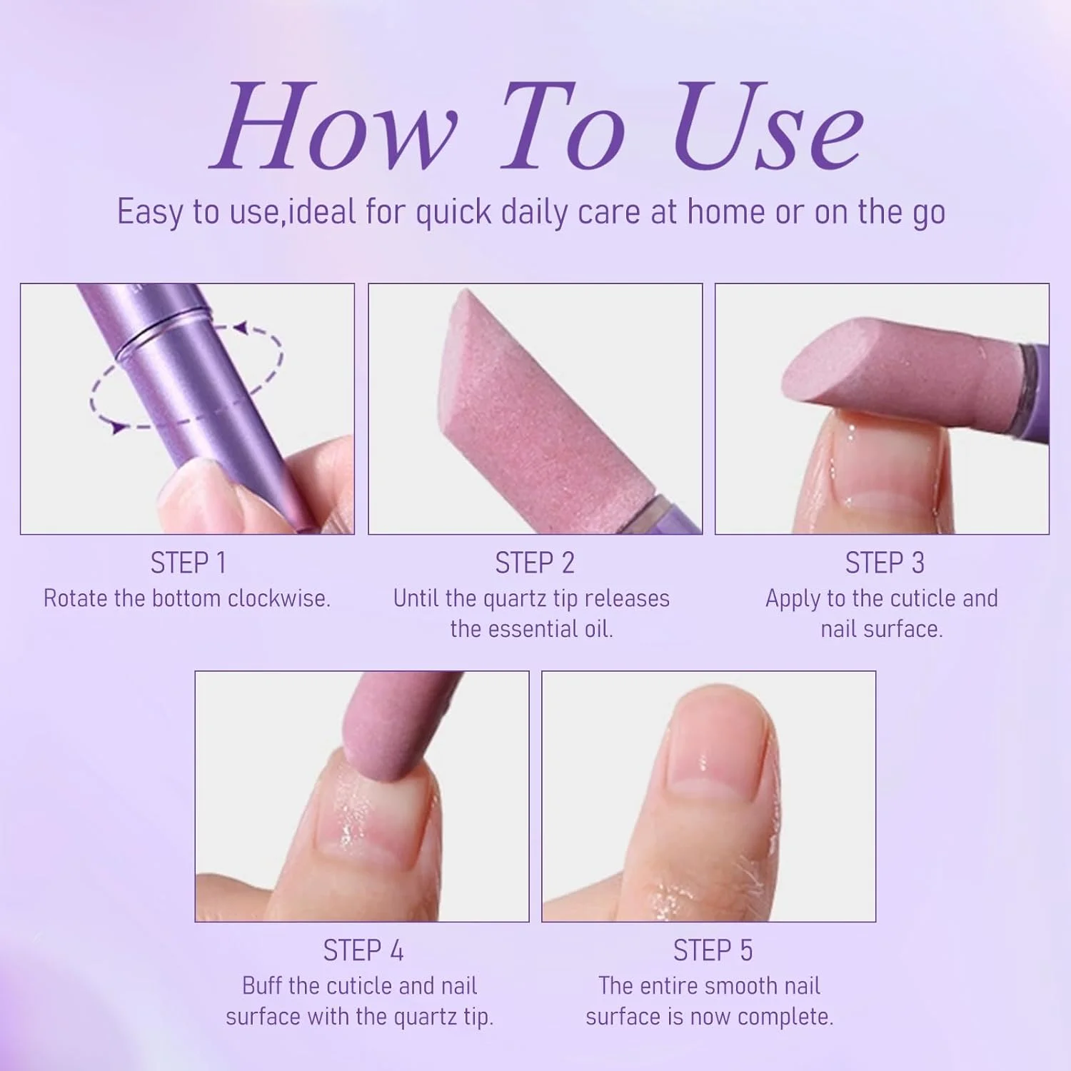 قلم روغن کوتیکول سه کاره کیان داریا، قلم روغن عقبراننده کوتیکول با نوک سرامیکی، مرطوبکننده و روشنکننده، برای ناخنهای خشک و آسیبدیده (A-01) قلم روغن کوتیکول سه کاره کیان داریا، قلم روغن عقبراننده کوتیکول با نوک سرامیکی، مرطوبکننده و روشنکننده، برای ناخنهای خشک و آسیبدیده (A-01)