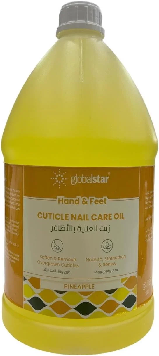 روغن مراقبت از ناخن و کوتیکول دست و پا گلوبال استار با رایحه آناناس 3.8 لیتر