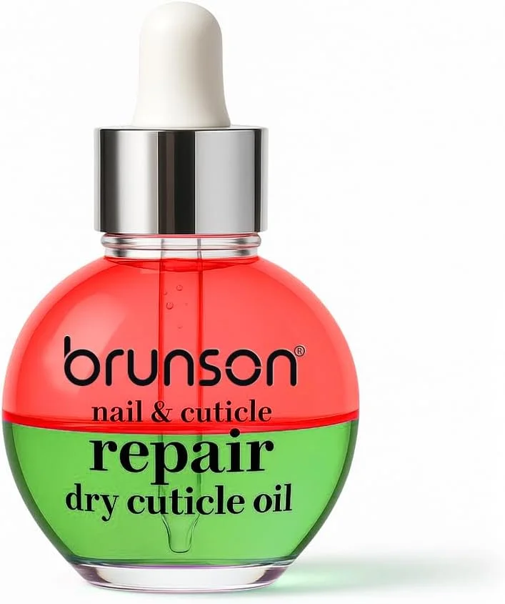 روغن ترمیم کننده ناخن و کوتیکول برونسون، 30 میلی لیتر - روغن کوتیکول آبرسان و مغذی دو لایه با ویتامین E - روغن کوتیکول با کیفیت سالن برای ناخن های خشک و شکننده و رشد ناخن - جذب سریع و غیر چرب