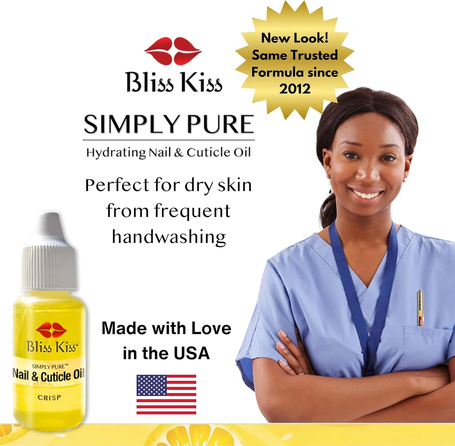 روغن کوتیکول و ناخن خالص Bliss Kiss (Crisp) - قطره چکان 15 میلی لیتری CRISP روغن کوتیکول و ناخن خالص Bliss Kiss (Crisp) - قطره چکان 15 میلی لیتری CRISP