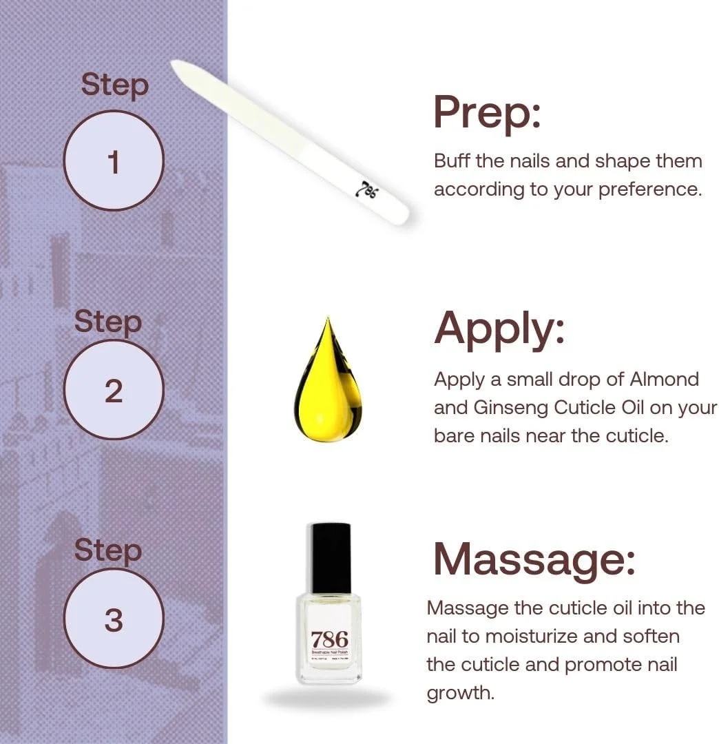 روغن کوتیکول بادام و جینسینگ 786 Cosmetics - مراقبت از ناخن، نرم کننده کوتیکول، محافظت از ناخن، مرطوب کننده کوتیکول های خشک، درمان ناخن روغن کوتیکول بادام و جینسینگ 786 Cosmetics - مراقبت از ناخن، نرم کننده کوتیکول، محافظت از ناخن، مرطوب کننده کوتیکول های خشک، درمان ناخن