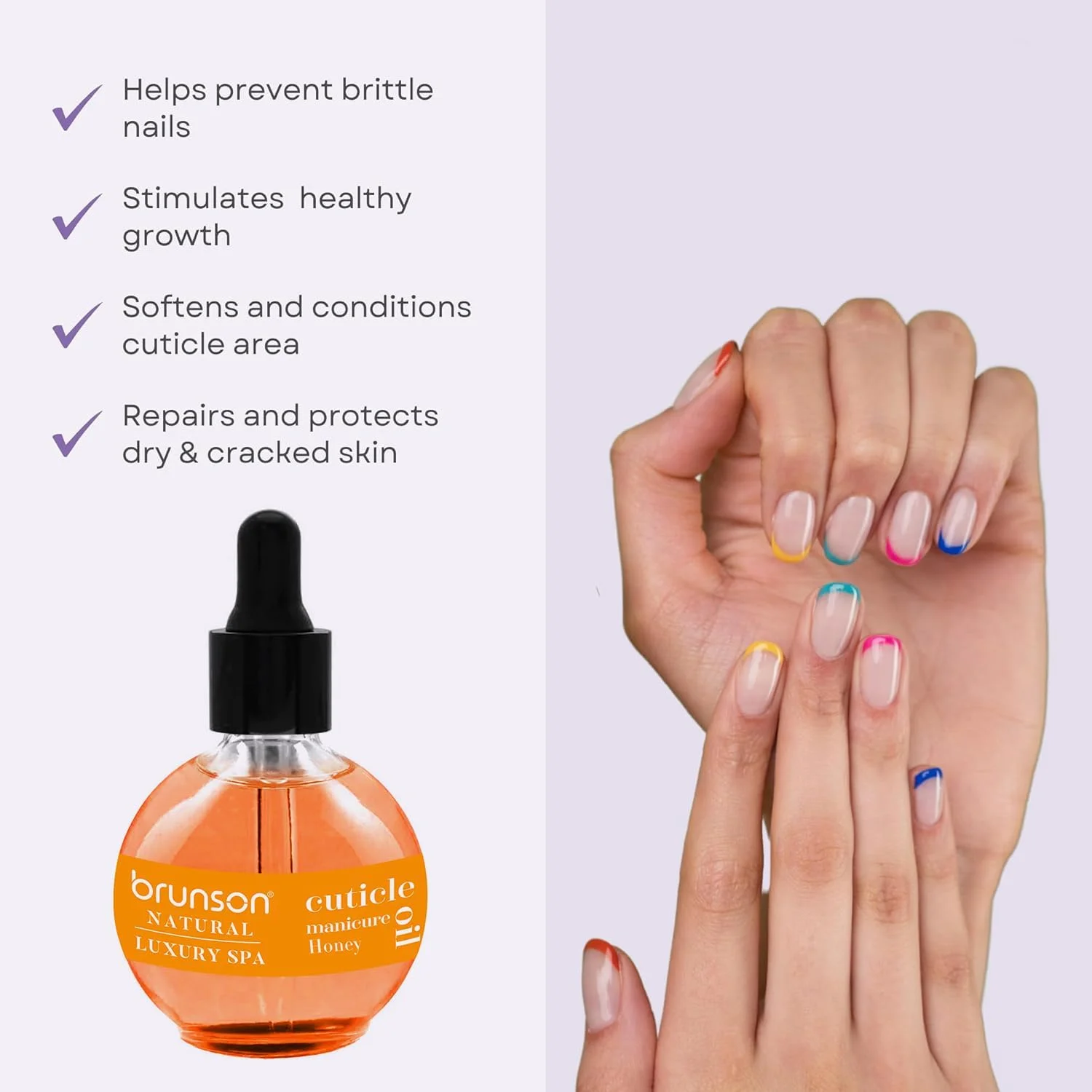 روغن کوتیکول برونسون 75 میلی لیتر، سرم درمان ناخن برای تقویت، روغن کوتیکول با عصاره طبیعی برای رشد ناخن، روغن مغذی برای ناخن ها و کوتیکول ها روغن کوتیکول برونسون 75 میلی لیتر، سرم درمان ناخن برای تقویت، روغن کوتیکول با عصاره طبیعی برای رشد ناخن، روغن مغذی برای ناخن ها و کوتیکول ها