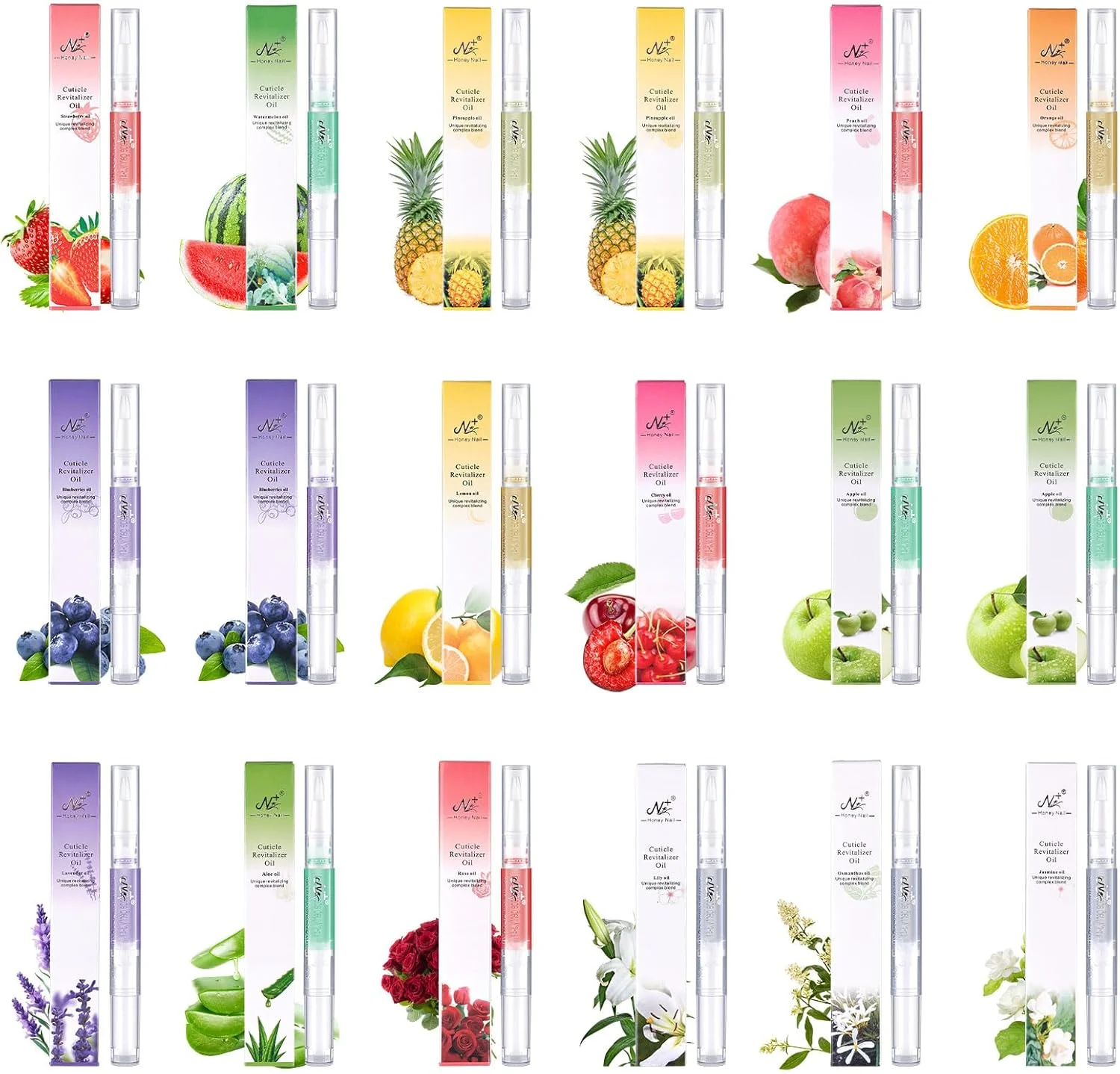 قلم روغن کوتیکول ناخن: بسته 18 عددی قلم مراقبت از ناخن - قلم مراقبت از کوتیکول ناخن - روغن کوتیکول برای ترمیم ناخن های ترک خورده و خشک و ترمیم ناخن