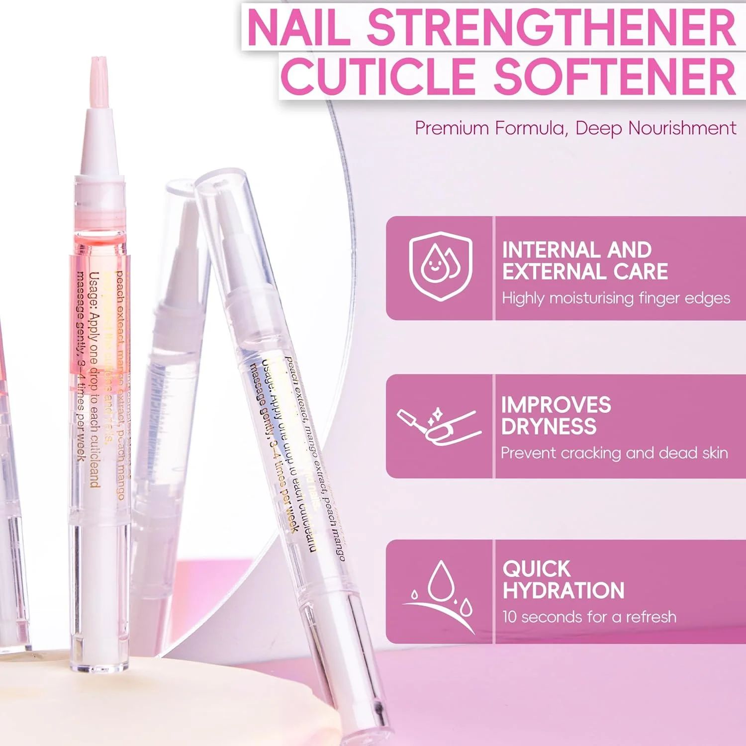 قلم روغن کوتیکول ناخن، قلم روغن ناخن برای مراقبت از ناخن، روغن کوتیکول برای ناخن با سوهان ناخن، جلوگیری از خشکی، ترک خوردگی و آویزان شدن پوست (رایحه گل رز و یاس) قلم روغن کوتیکول ناخن، قلم روغن ناخن برای مراقبت از ناخن، روغن کوتیکول برای ناخن با سوهان ناخن، جلوگیری از خشکی، ترک خوردگی و آویزان شدن پوست (رایحه گل رز و یاس)