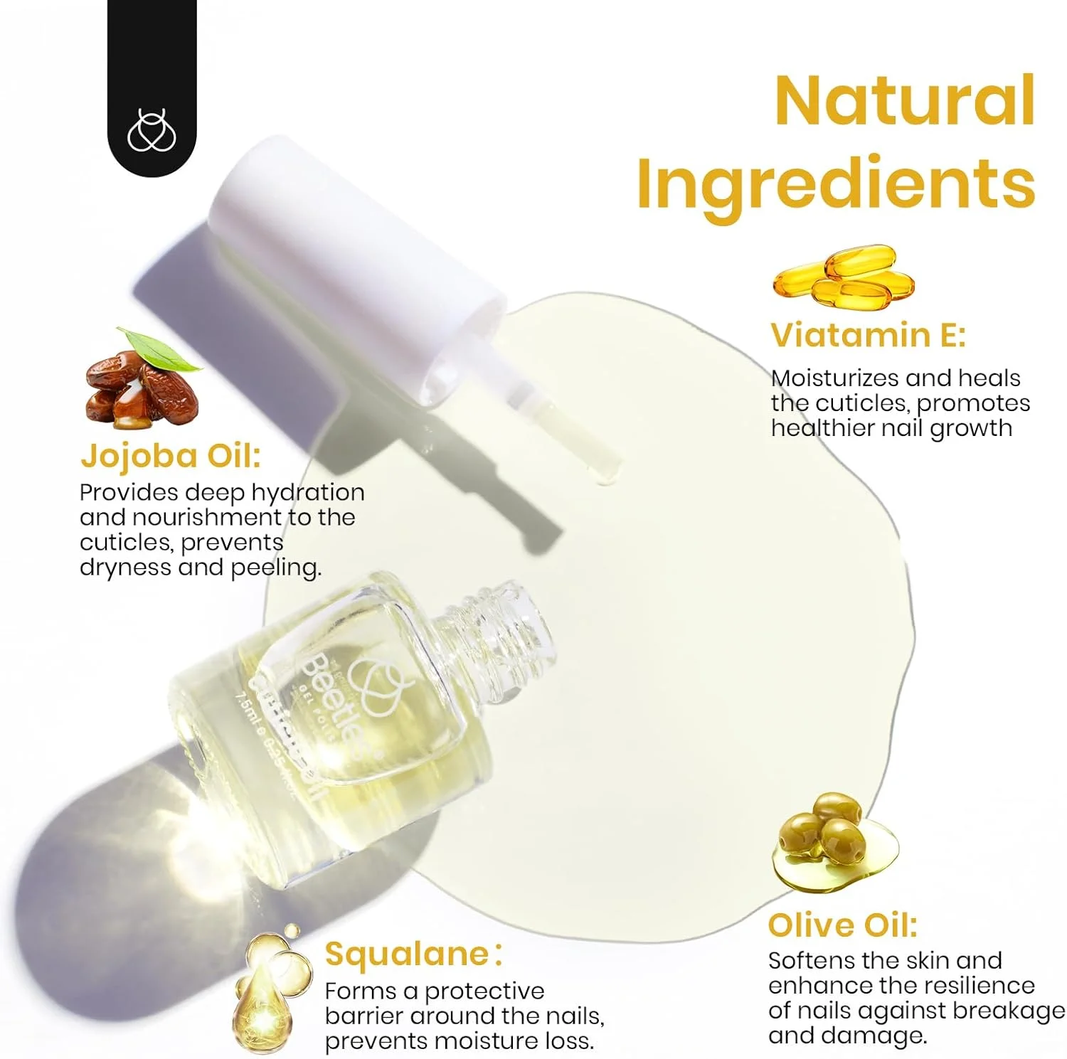 روغن کوتیکول Beetles، مراقبت از روغن کوتیکول ناخن ژلی برای کوتیکول های خشک و آسیب دیده، اسپا ناخن های قوی تر و لوازم ضروری مانیکور دست برای ترمیم ناخن های نازک، ناخن های خانگی DIY روغن کوتیکول Beetles، مراقبت از روغن کوتیکول ناخن ژلی برای کوتیکول های خشک و آسیب دیده، اسپا ناخن های قوی تر و لوازم ضروری مانیکور دست برای ترمیم ناخن های نازک، ناخن های خانگی DIY