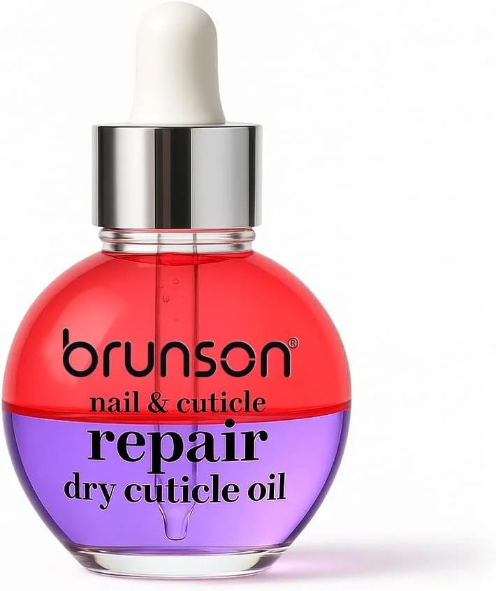 روغن ترمیم ناخن و کوتیکول برونسون، 30 میلی لیتر – روغن کوتیکول آبرسان و مغذی دو لایه با ویتامین E – روغن کوتیکول با کیفیت سالن برای ناخن های خشک و شکننده و رشد ناخن – جذب سریع و غیر چرب