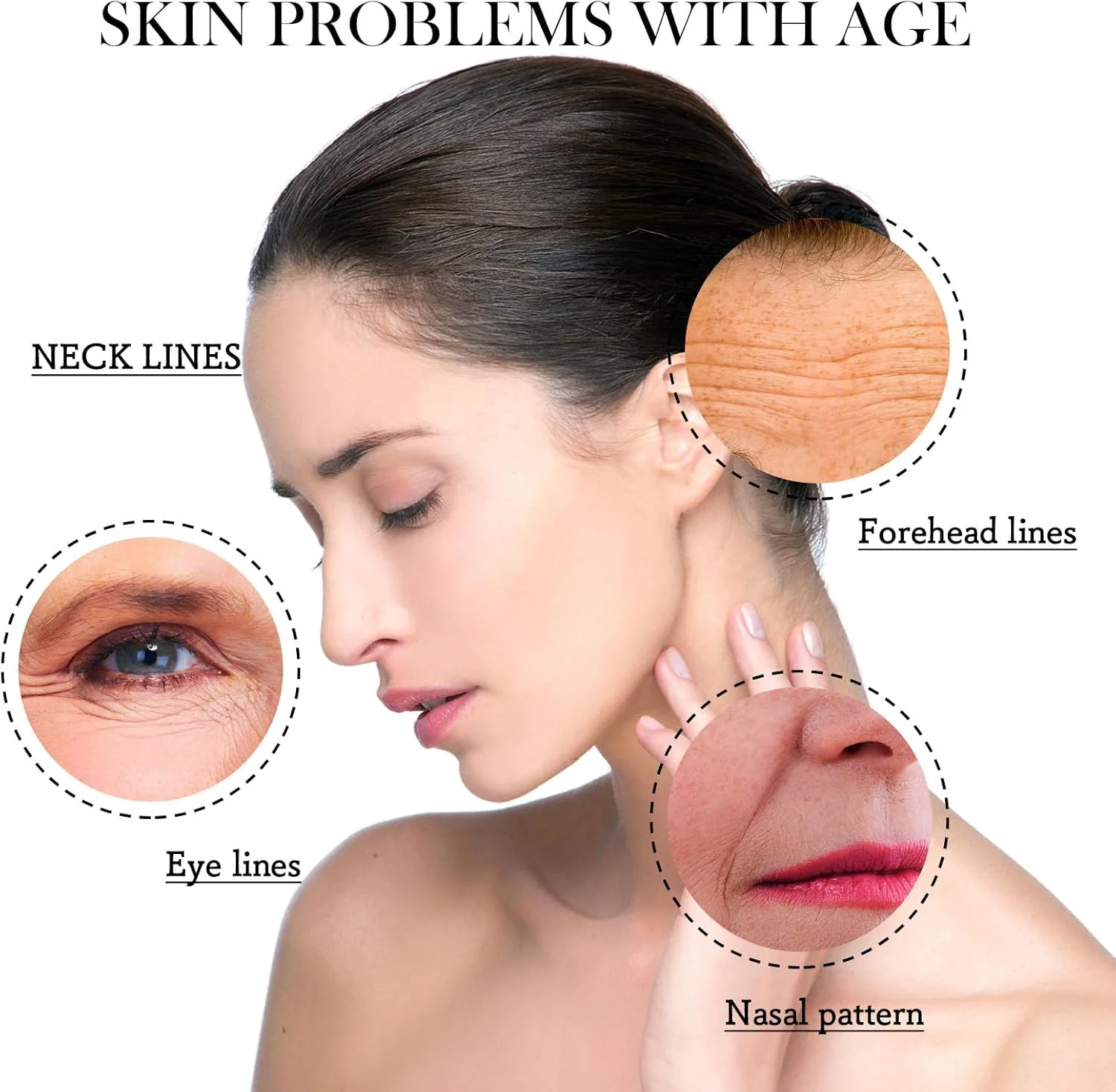 سرم صورت روغن کرچک، روغن دانه سیاه و روغن گل رز Lilinas - روغن کوتیکول طبیعی، روغن مرطوب کننده صورت، روغن ترمیم کننده پوست دانه سیاه، روغن تقویت کننده صورت، سرم ضد پیری، سفت کننده پوست، 3 عدد