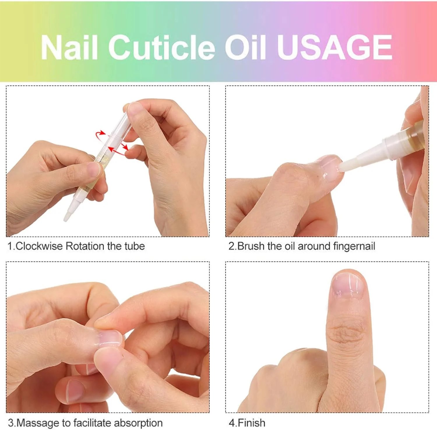 ۱۰ عدد قلم روغن مغذی لاک ناخن برای جلوگیری از کوتیکول ناخن ۱۰ عدد قلم روغن مغذی لاک ناخن برای جلوگیری از کوتیکول ناخن