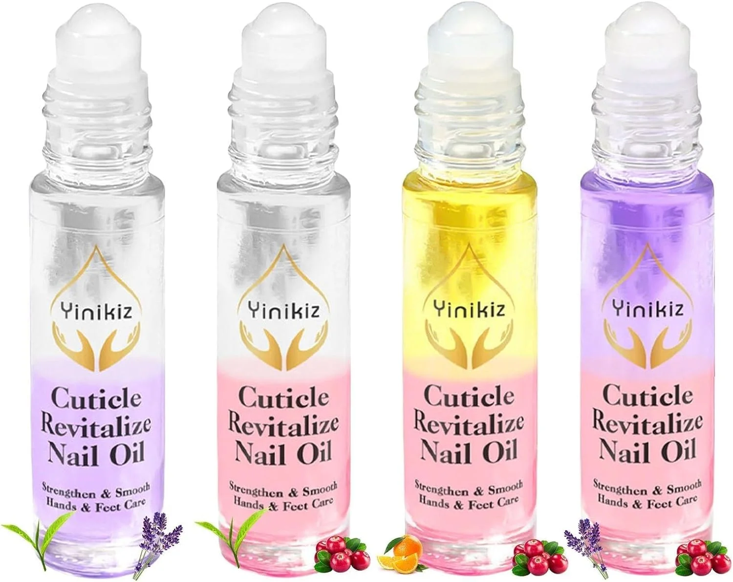 روغن کوتیکول رولی آزونی، 4 عدد روغن کوتیکول معطر طبیعی، روغن کوتیکول برای ترمیم خشکی و آسیب دیدگی ناخن ها و کوتیکول، روغن ناخن کوتیکول مرطوب کننده و تقویت کننده مراقبت از ناخن، روغن ناخن/کوتیکول